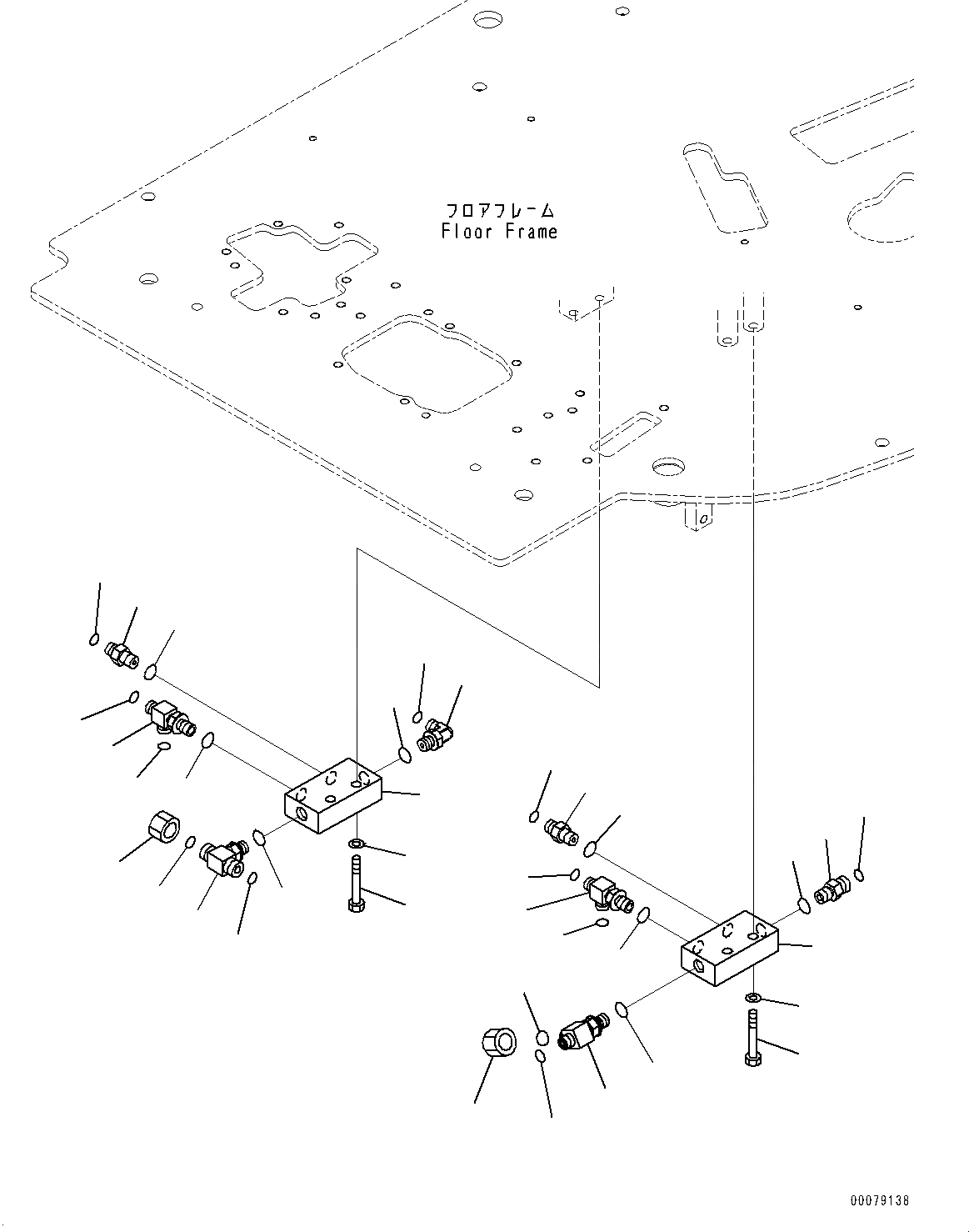 Схема запчастей Komatsu PC138US-8 - ОСНОВН. КОНСТРУКЦИЯ, ПОЛ, P, T БЛОК (№-) ОСНОВН. КОНСТРУКЦИЯ, AMP., ДЛЯ СТРАН ЕС