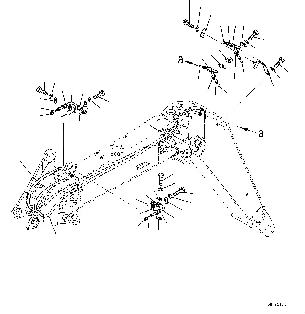 Схема запчастей Komatsu PC138US-8 - СТРЕЛА, -НАВЕСН. ОБОРУД ТРУБЫ (№-) СТРЕЛА, ДЛЯ СТРАН ЕС, С -ДОПОЛН. АКТУАТОР ТРУБЫ, С ДВОЙН. OFFSET СТРЕЛА, СТУПЕНИ