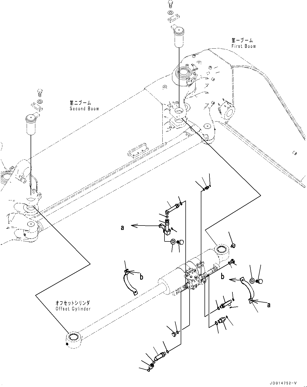 Схема запчастей Komatsu PC138US-8 - OFFSET ЦИЛИНДР, КОМПОНЕНТЫ (№-) OFFSET ЦИЛИНДР