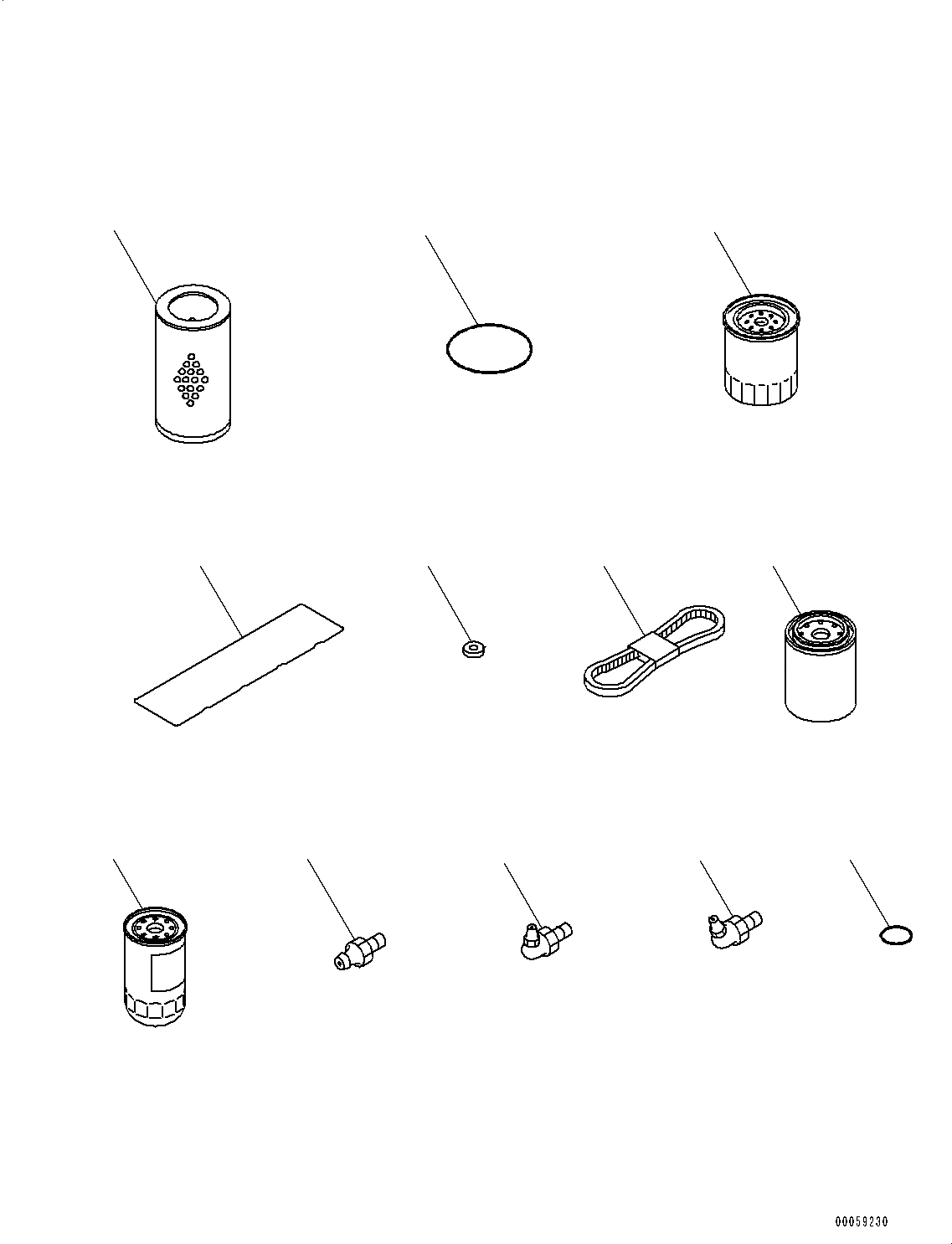 Схема запчастей Komatsu PC138US-8 - ЗАП. ЧАСТИ (№-) ЗАП. ЧАСТИ, С AMP. ГЕНЕРАТОР