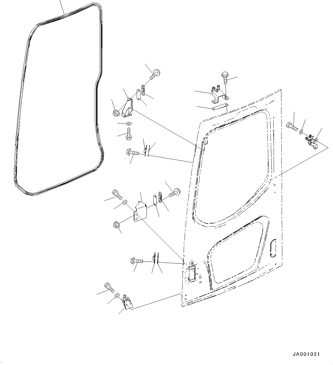 Схема запчастей Komatsu PC138USLC-8 - КАБИНА, ДВЕРЬ РОЛИК И ЗАМОК ДВЕРИ STRIKER (№-) КАБИНА, КАБИНА ROPS, ДВЕРЬ РАМА, С VOLT POWER ПОДАЮЩ.