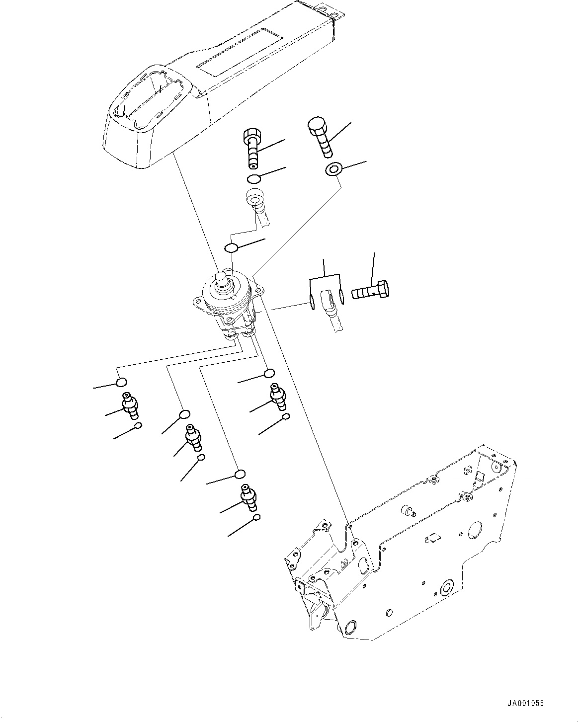 Схема запчастей Komatsu PC138USLC-8 - ОСНОВН. КОНСТРУКЦИЯ, КЛАПАН PPCКРЕПЛЕНИЕ ДЛЯ ЛЕВ. РЫЧАГ УПРАВЛЕНИЯ РАБОЧИМ ОБОРУДОВАНИЕМ (№-) ОСНОВН. КОНСТРУКЦИЯ, БЕЗ ОТВАЛ