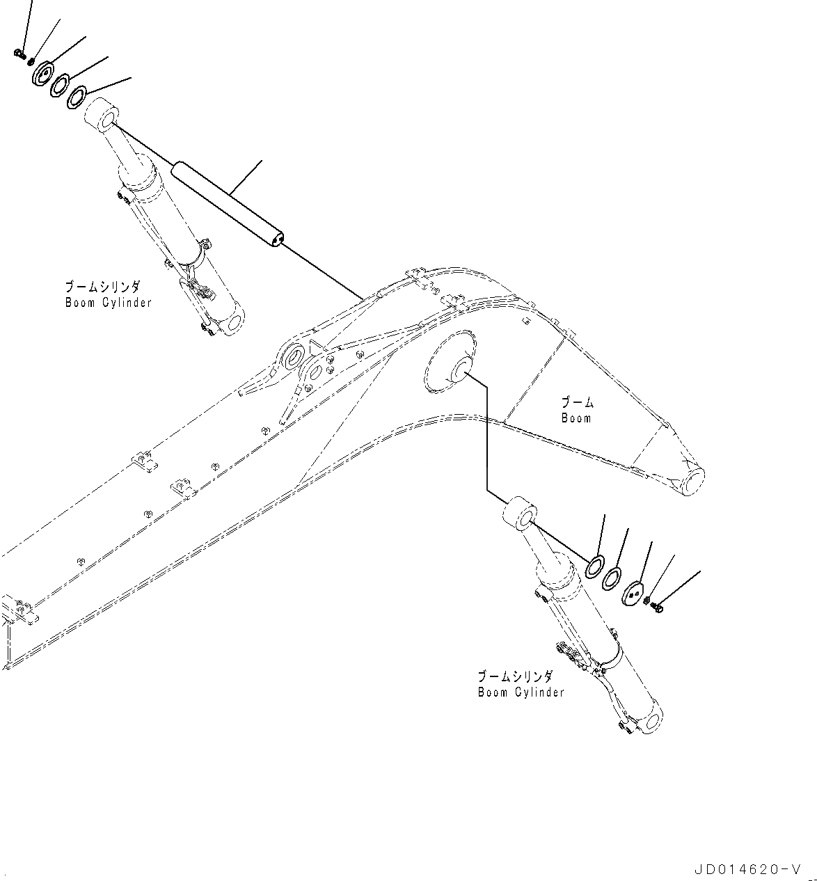 Схема запчастей Komatsu PC138USLC-8 - ЦИЛИНДР СТРЕЛЫHEAD ПАЛЕЦ (№-) ЦИЛИНДР СТРЕЛЫHEAD ПАЛЕЦ