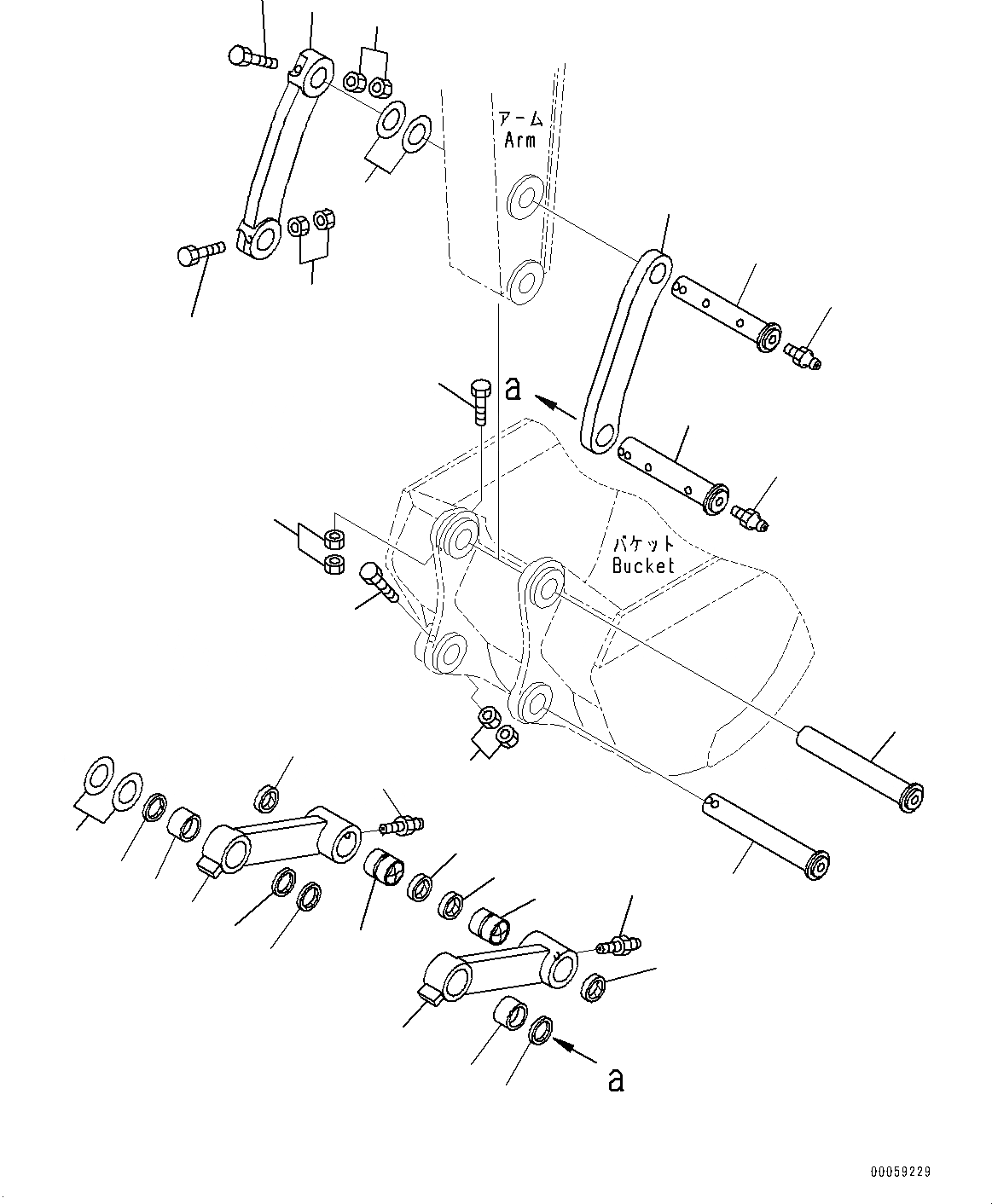Схема запчастей Komatsu PC138USLC-8 - СОЕДИНЕНИЕ КОВШАAGE (№-) СОЕДИНЕНИЕ КОВШАAGE, С УСИЛ.ENED РУКОЯТЬ