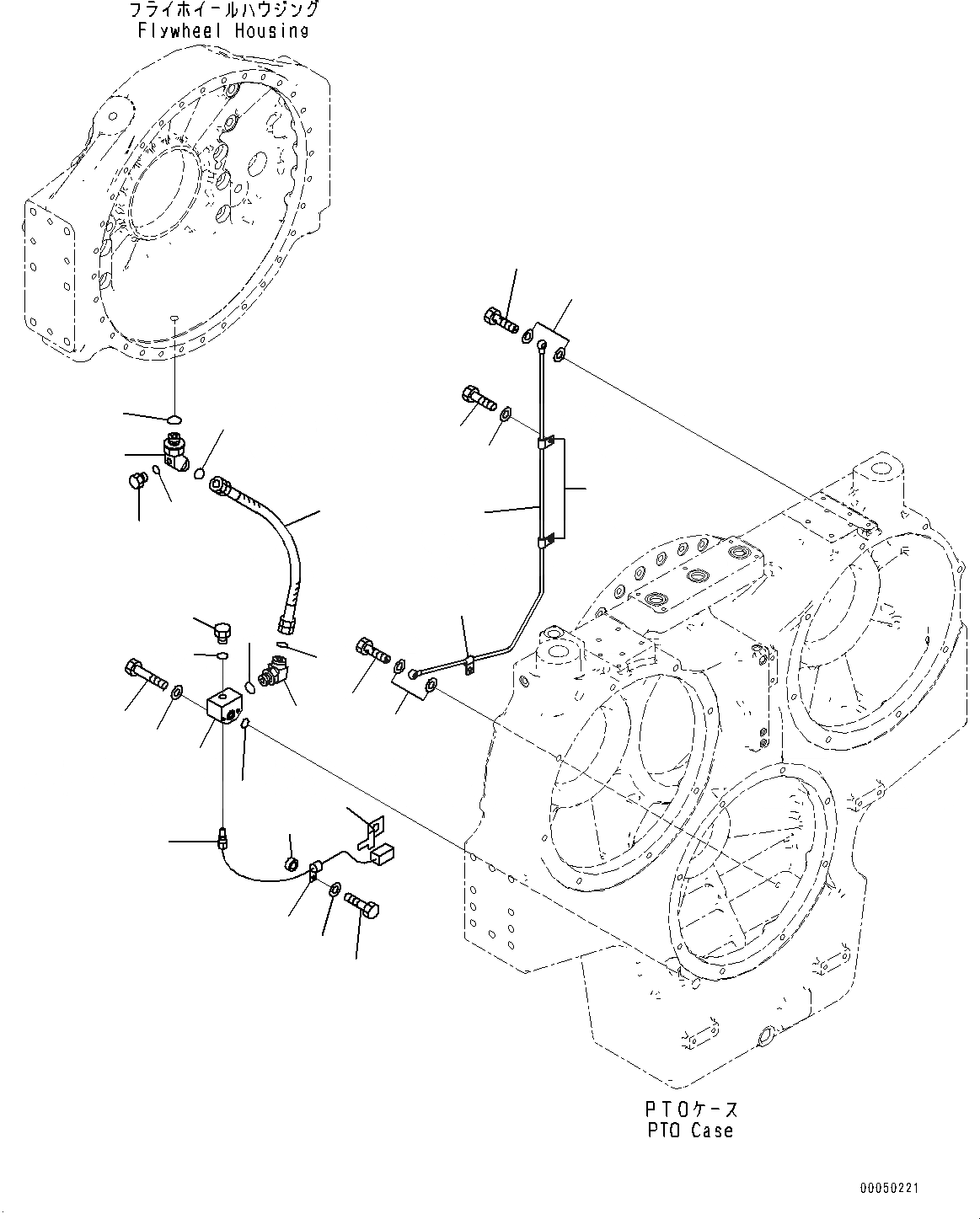 Схема запчастей Komatsu PC2000-8 - POWER TAKEOFF, СМАЗКА И МАХОВИК ТРУБЫ (№9-) POWER TAKEOFF, SERVICE ЦЕНТР.