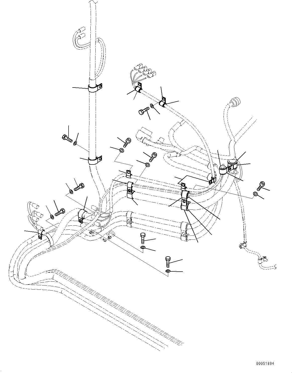 Схема запчастей Komatsu PC2000-8 - ЭЛЕКТРИКА, КРЕПЛЕНИЕ (/) (№9-) ЭЛЕКТРИКА, ЛЕСТНИЦА