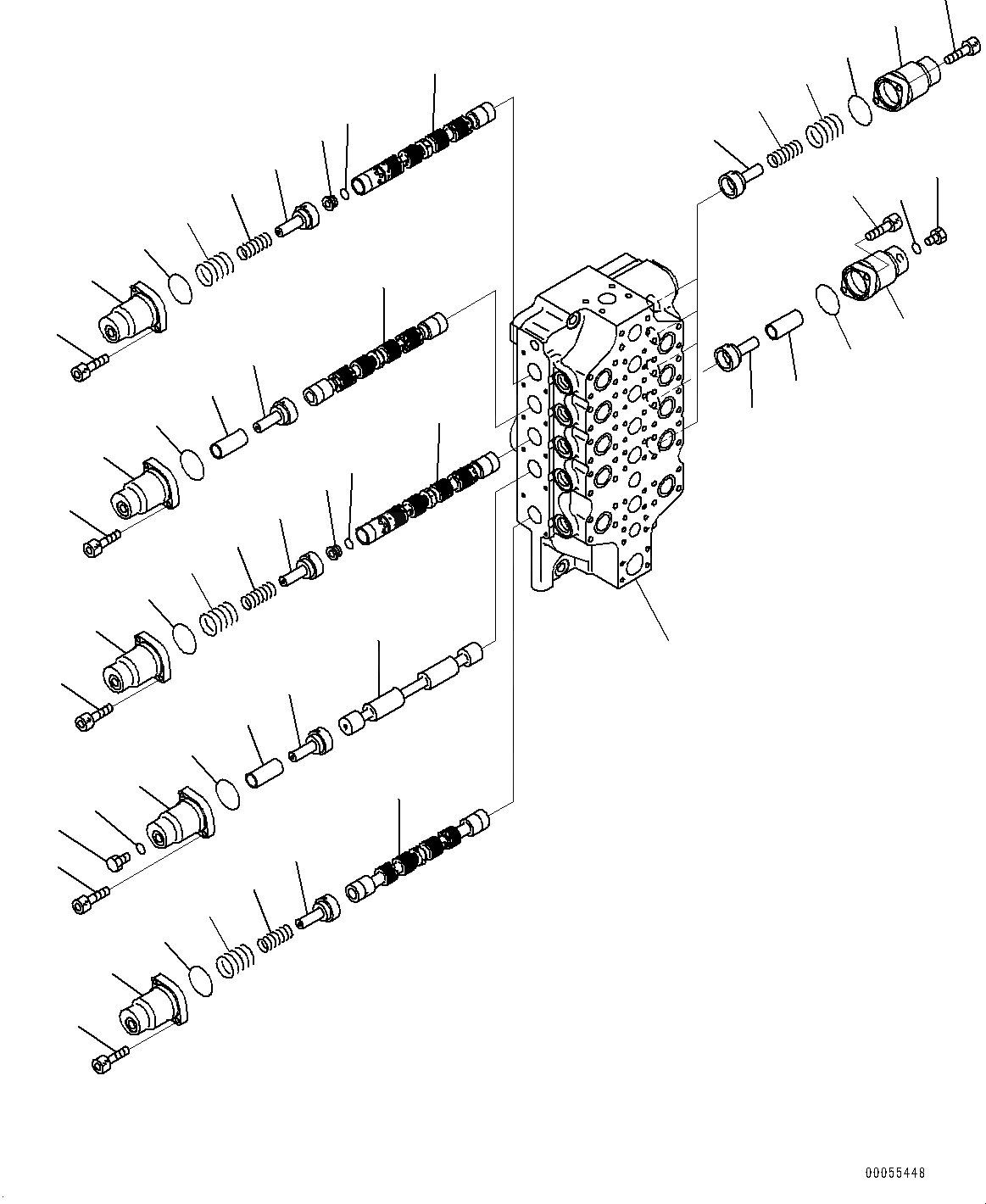 Схема запчастей Komatsu PC2000-8 - УПРАВЛЯЮЩ. КЛАПАН, ВНУТР. ЧАСТИ, ЛЕВ. (/9) (№9-9) УПРАВЛЯЮЩ. КЛАПАН, ЭКСКАВАТ.