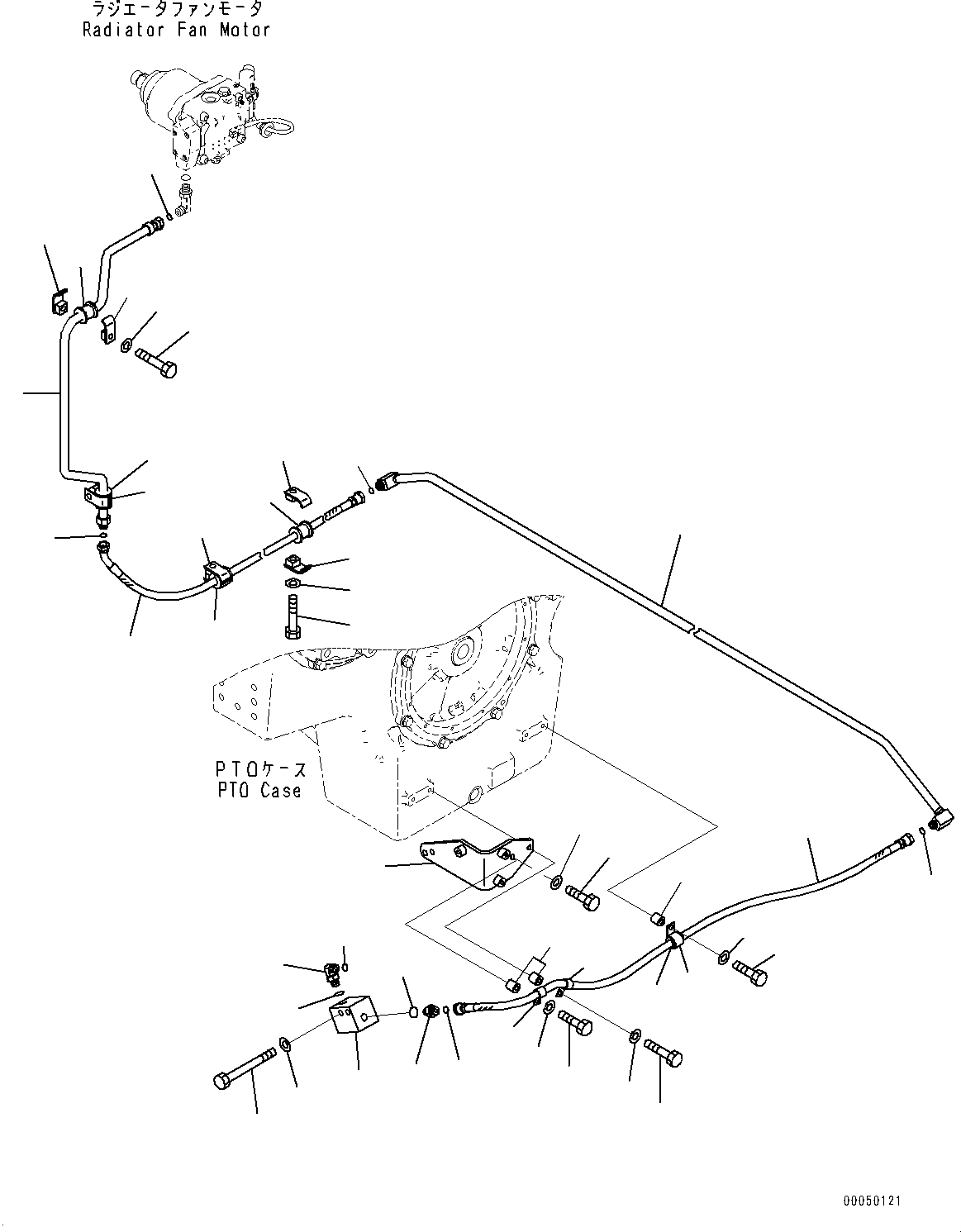 Схема запчастей Komatsu PC2000-8 - ПОДАЮЩ. ТРУБЫ, ДРЕНАЖН. ТРУБЫ (/) (№9-) ПОДАЮЩ. ТРУБЫ