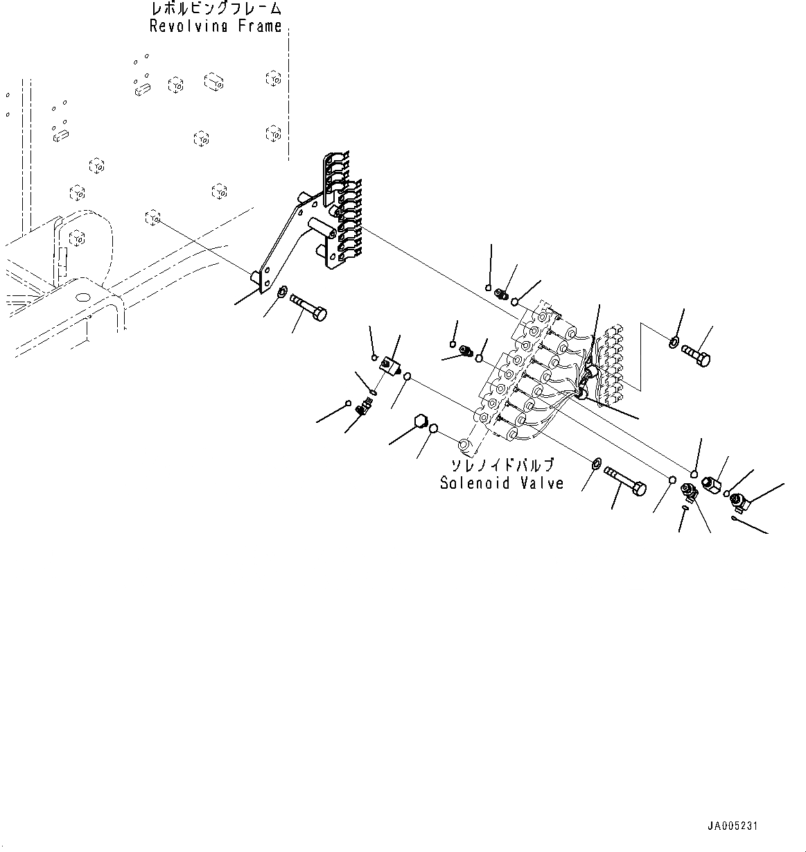 Схема запчастей Komatsu PC2000-8 - СОЛЕНОИДНЫЙ КЛАПАН, КЛАПАН КОМПОНЕНТЫ (№8-) СОЛЕНОИДНЫЙ КЛАПАН, ДЛЯ ПОВОРОТН.