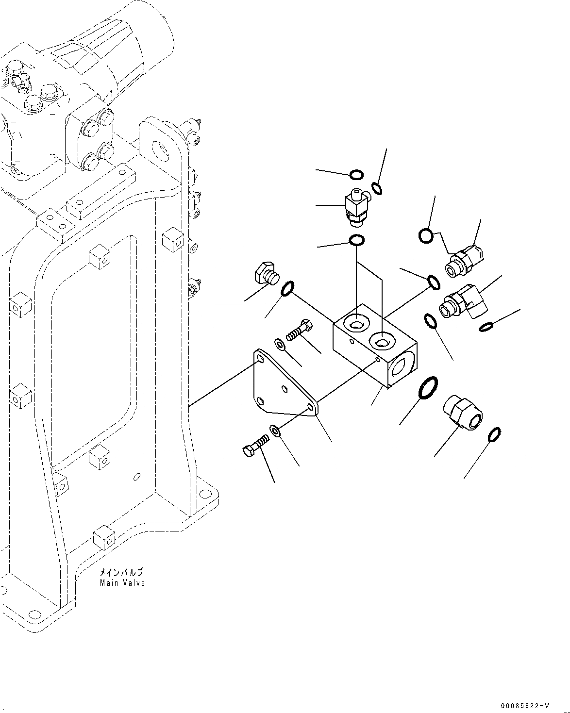 Схема запчастей Komatsu PC2000-8 - ПРОПОРЦИОНАЛЬН. PRESSURE УПРАВЛ-Е (PPC) ОСНОВН. ТРУБЫ, БЛОК (№9-) ПРОПОРЦИОНАЛЬН. PRESSURE УПРАВЛ-Е (PPC) ОСНОВН. ТРУБЫ, С ПРЯМАЯ ЛОПАТА, НИЖН. РАЗГРУЗКА ТИП