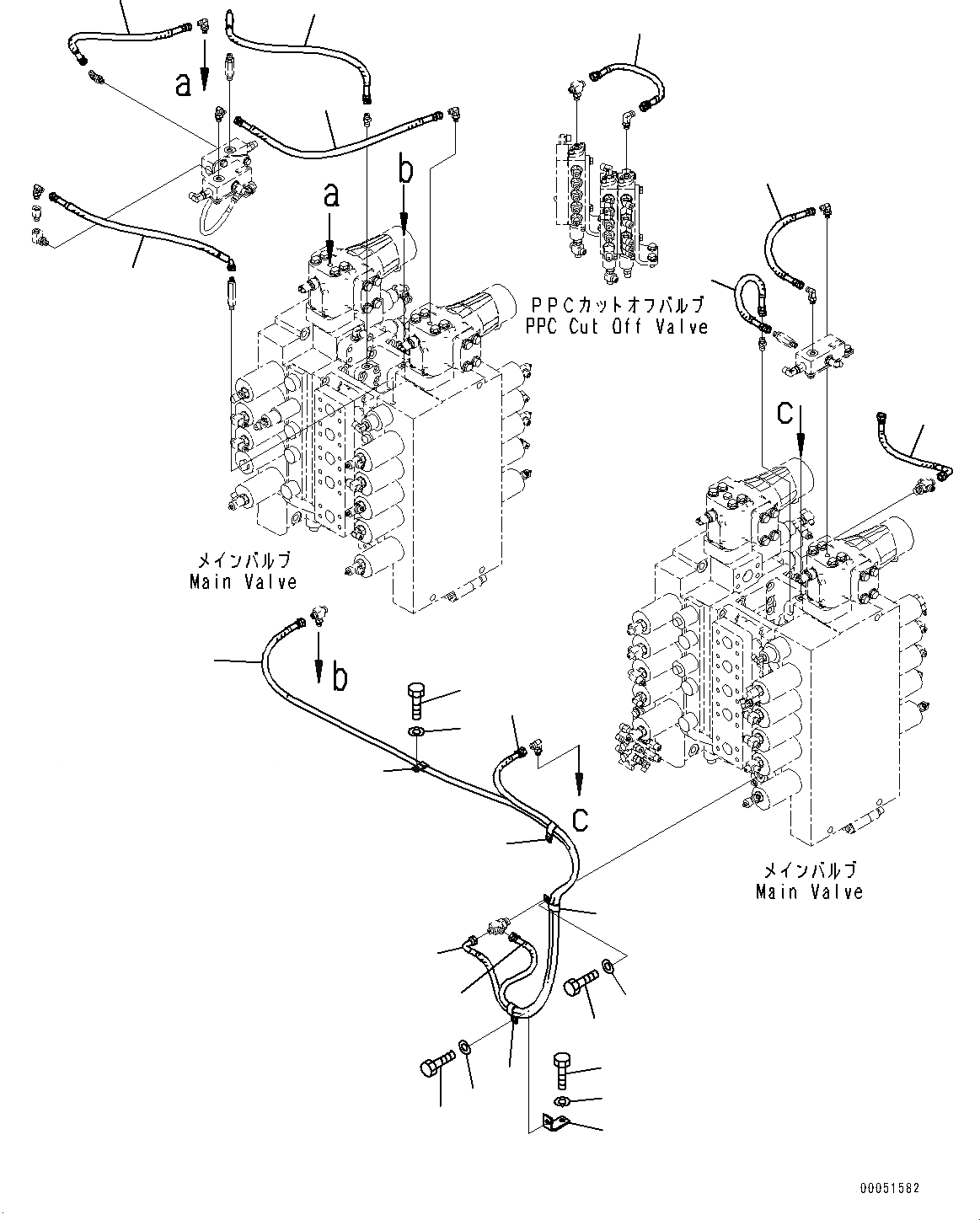 Схема запчастей Komatsu PC2000-8 - ПРОПОРЦИОНАЛЬН. PRESSURE УПРАВЛ-Е (PPC) ОСНОВН. ТРУБЫ, ШЛАНГИ (7/7) (№9-) ПРОПОРЦИОНАЛЬН. PRESSURE УПРАВЛ-Е (PPC) ОСНОВН. ТРУБЫ, С ПРЯМАЯ ЛОПАТА, НИЖН. РАЗГРУЗКА ТИП