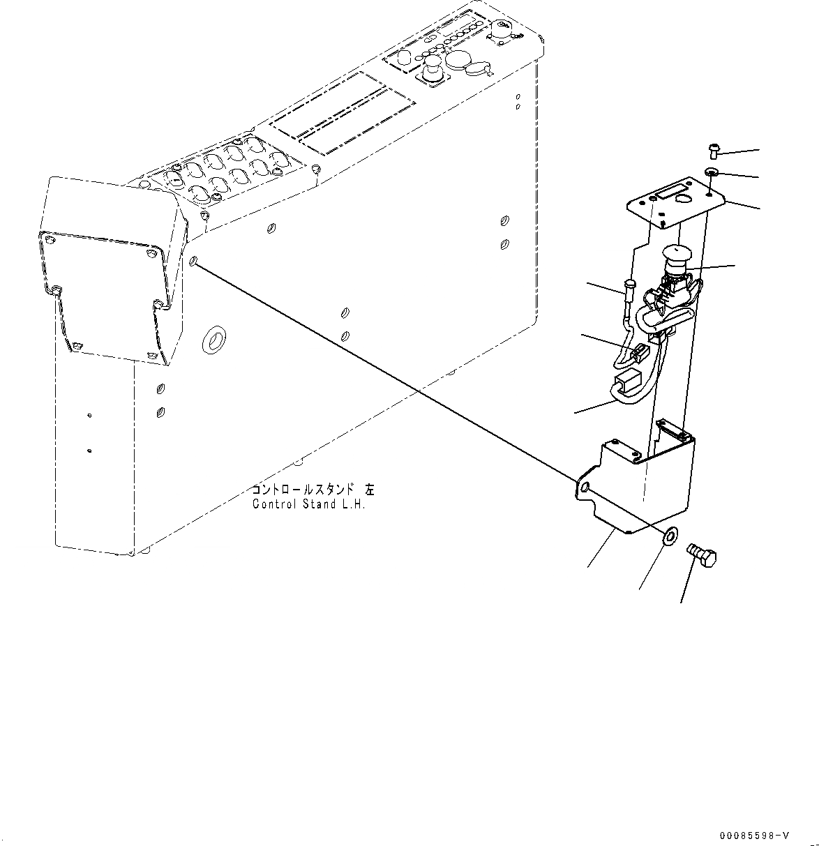 Схема запчастей Komatsu PC2000-8 - КАБИНА, ЭКСТРЕНН. ПЕРЕКЛЮЧАТЕЛЬ (№9-) КАБИНА, С ЗАДН.VIEW CAMERA, AMBER COLOR WARNING МИГАЛКА, AM-FM РАДИО ДЛЯ СЕВ. АМЕРИКИ, SERVICE ЦЕНТР., ОГНЕТУШИТЕЛЬ