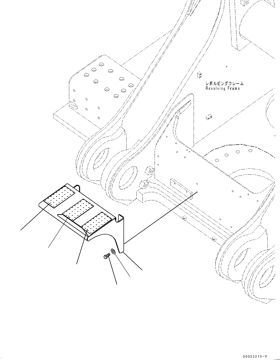 Схема запчастей Komatsu PC2000-8 - COVER, СТУПЕНИ (№9-) COVER, С ОПЦ. COVER