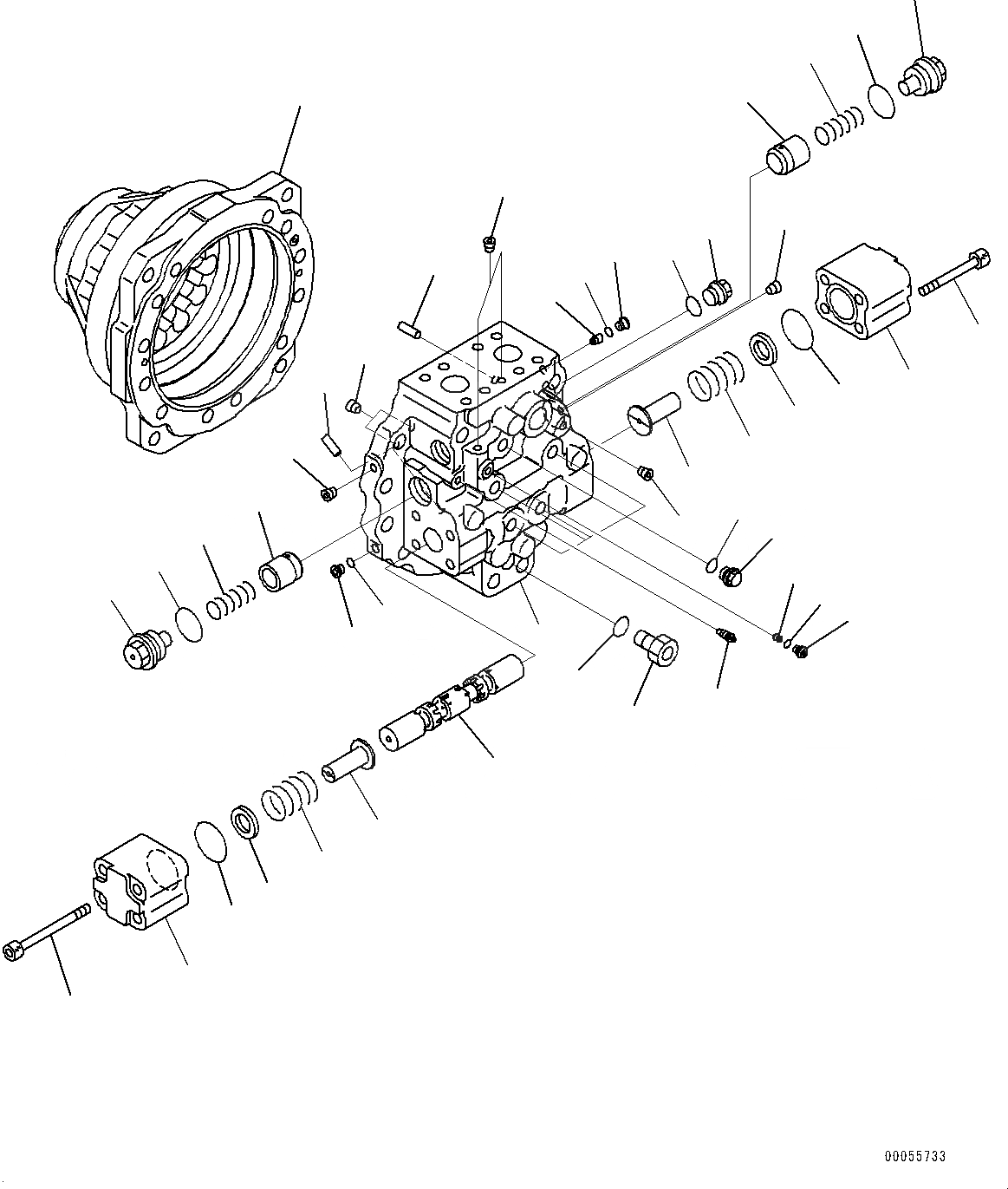 Схема запчастей Komatsu PC2000-8 - КОНЕЧНАЯ ПЕРЕДАЧА, МОТОР ХОДА , ПРАВ. (/) (№9-) КОНЕЧНАЯ ПЕРЕДАЧА