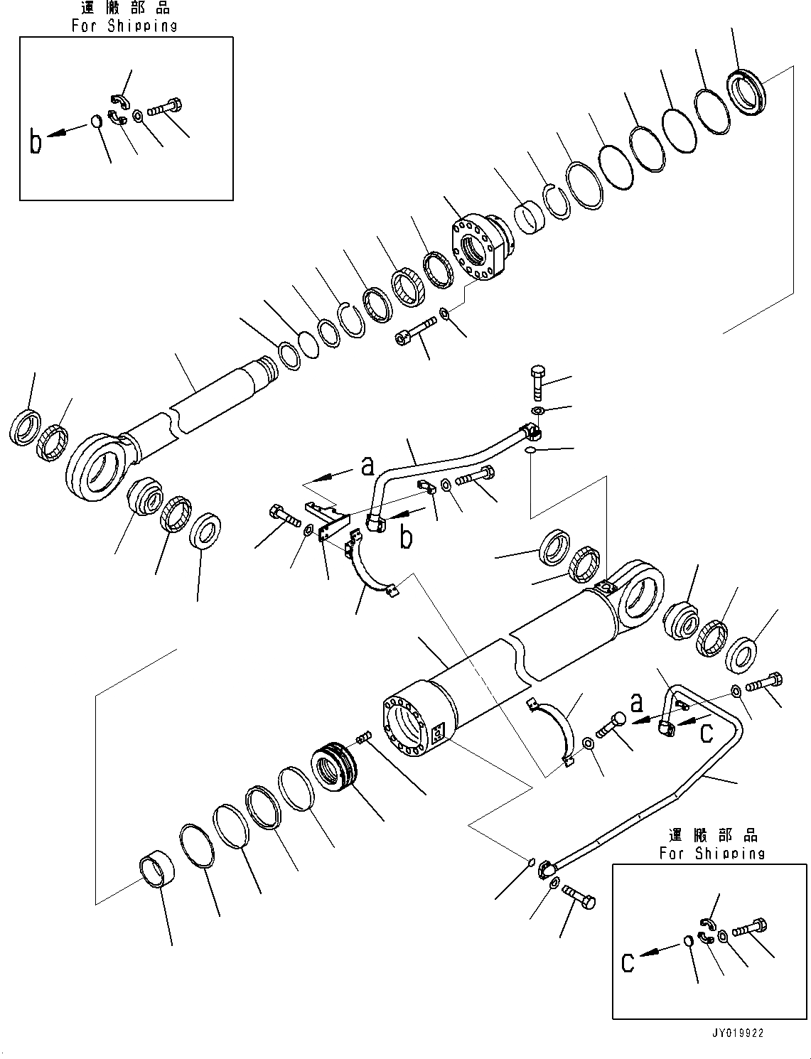 Схема запчастей Komatsu PC2000-8 - ЦИЛИНДР СТРЕЛЫ, ЛЕВ. (№9-) ЦИЛИНДР СТРЕЛЫ