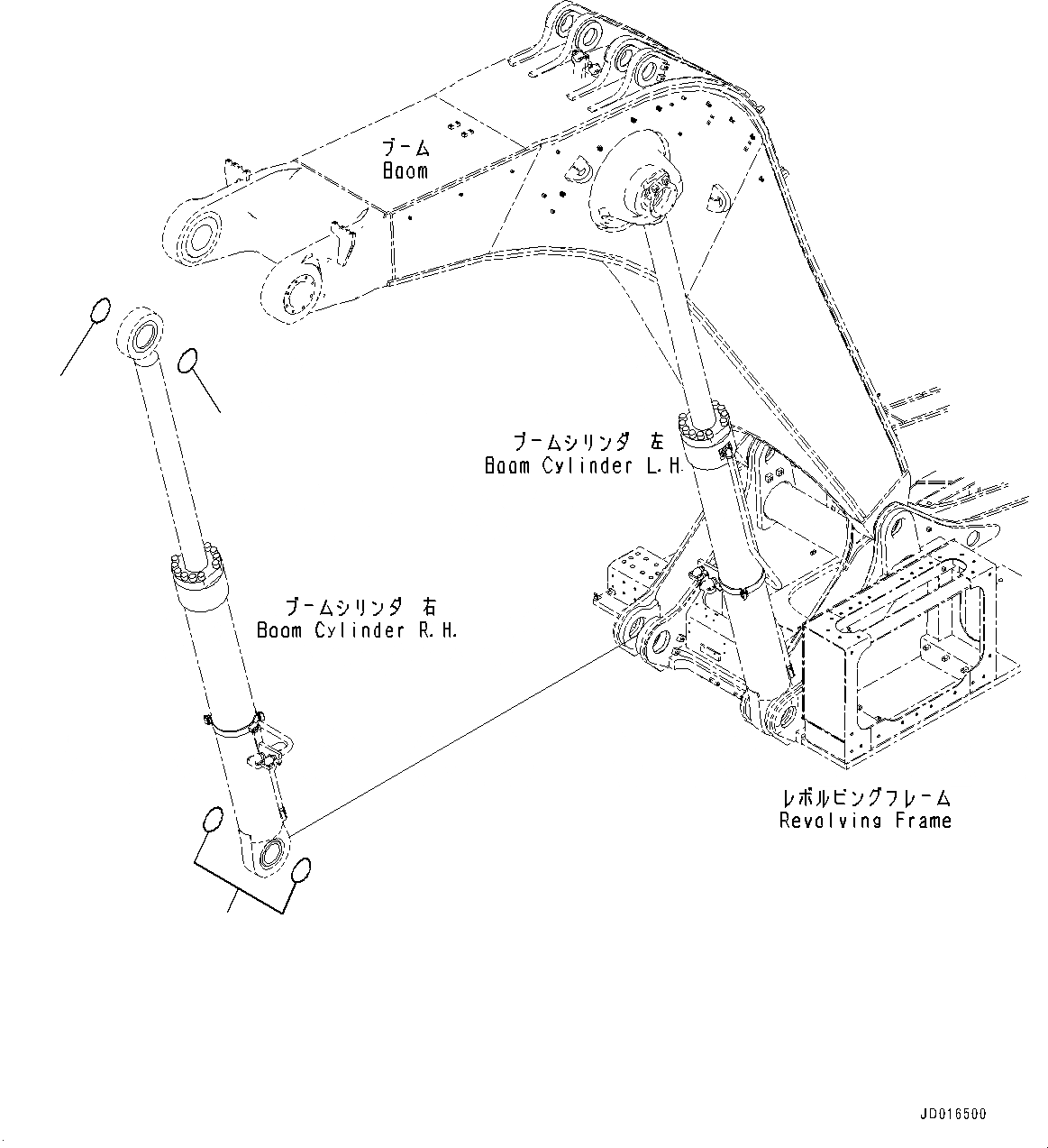 Схема запчастей Komatsu PC2000-8 - ЦИЛИНДР СТРЕЛЫ, О-КОЛЬЦО (№9-) ЦИЛИНДР СТРЕЛЫ