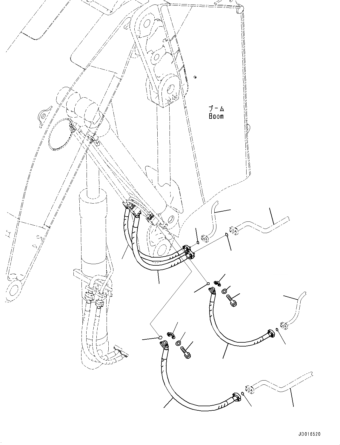 Схема запчастей Komatsu PC2000-8 - ЦИЛИНДР СТРЕЛЫТРУБЫ, ТРУБЫ (/) (№9-9) ЦИЛИНДР СТРЕЛЫТРУБЫ, ДЛЯ ПОГРУЗ.