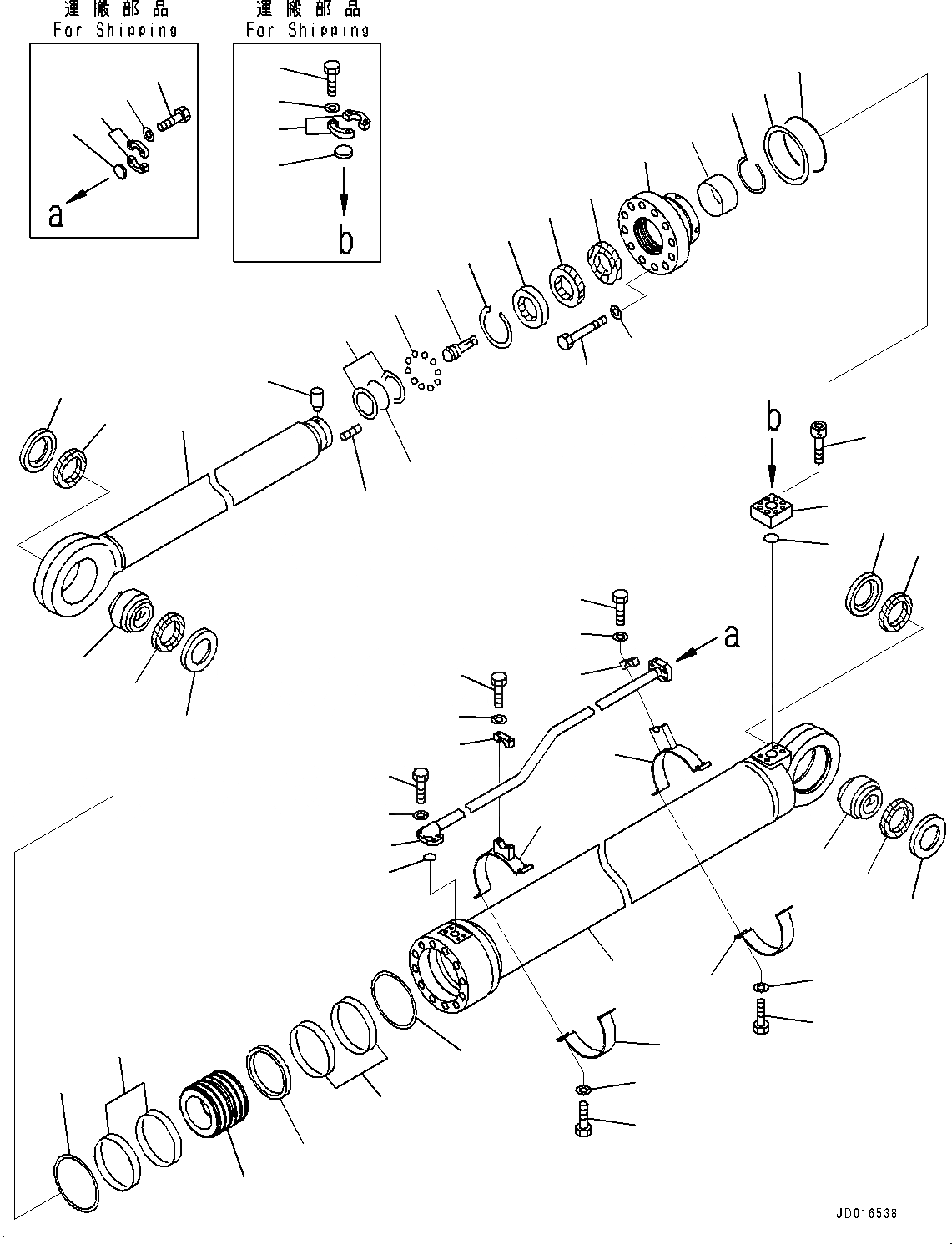 Схема запчастей Komatsu PC2000-8 - ЦИЛИНДР РУКОЯТИ, ЛЕВ. (№9-) ЦИЛИНДР РУКОЯТИ