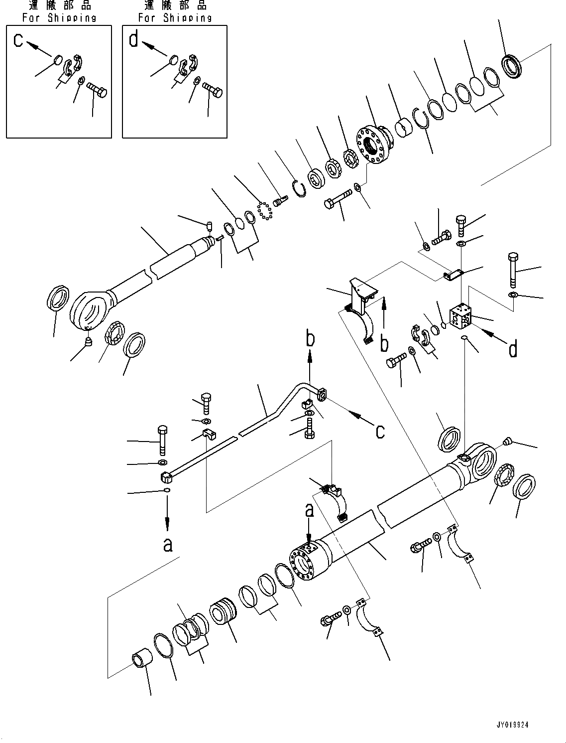 Схема запчастей Komatsu PC2000-8 - ЦИЛИНДР КОВША, ЛЕВ. (№9-) ЦИЛИНДР КОВША