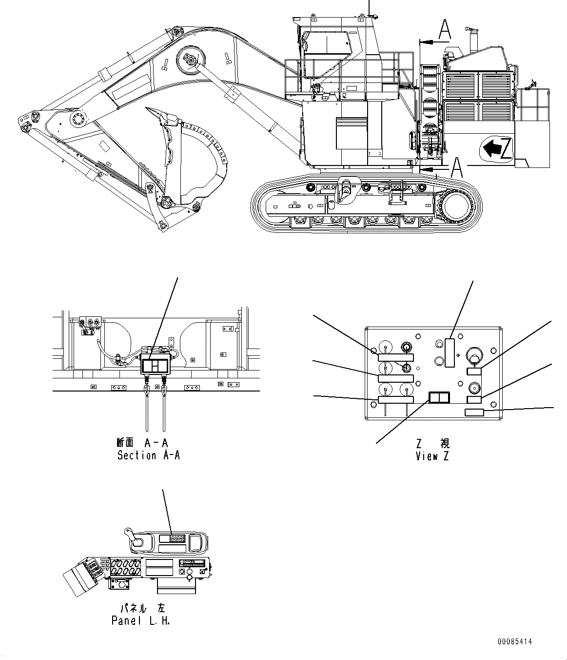Схема запчастей Komatsu PC2000-8 - ПРЕДУПРЕЖДАЮЩ. МАРКИРОВКА, SERVICE ЦЕНТР. (№9-) ПРЕДУПРЕЖДАЮЩ. МАРКИРОВКА, АНГЛ., SERVICE ЦЕНТР., СМАЗ. ОТСЕКАЮЩ. КЛАПАН, ИЗОЛЯТОР АККУМУЛЯТОРОВ, JUMP START RECEPTACLE, ДОПОЛН. ЭКСТРЕНН. SWI