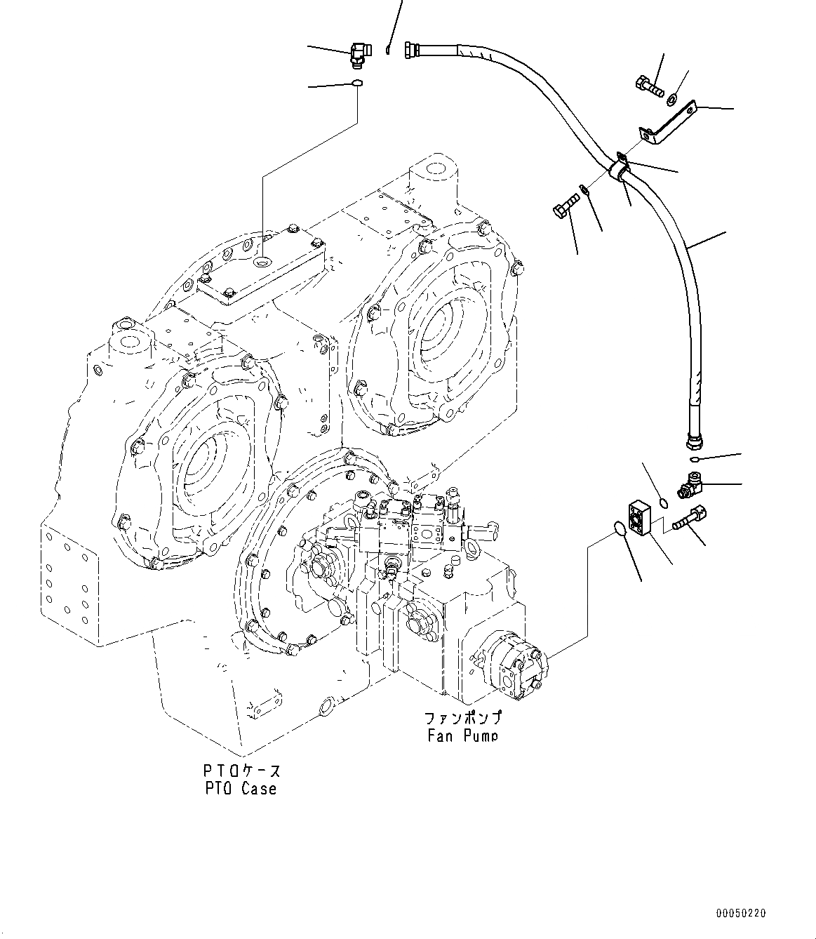 Схема запчастей Komatsu PC2000-8 - POWER TAKEOFF, ПОДАЮЩ. ТРУБЫ (№9-) POWER TAKEOFF, SERVICE ЦЕНТР.