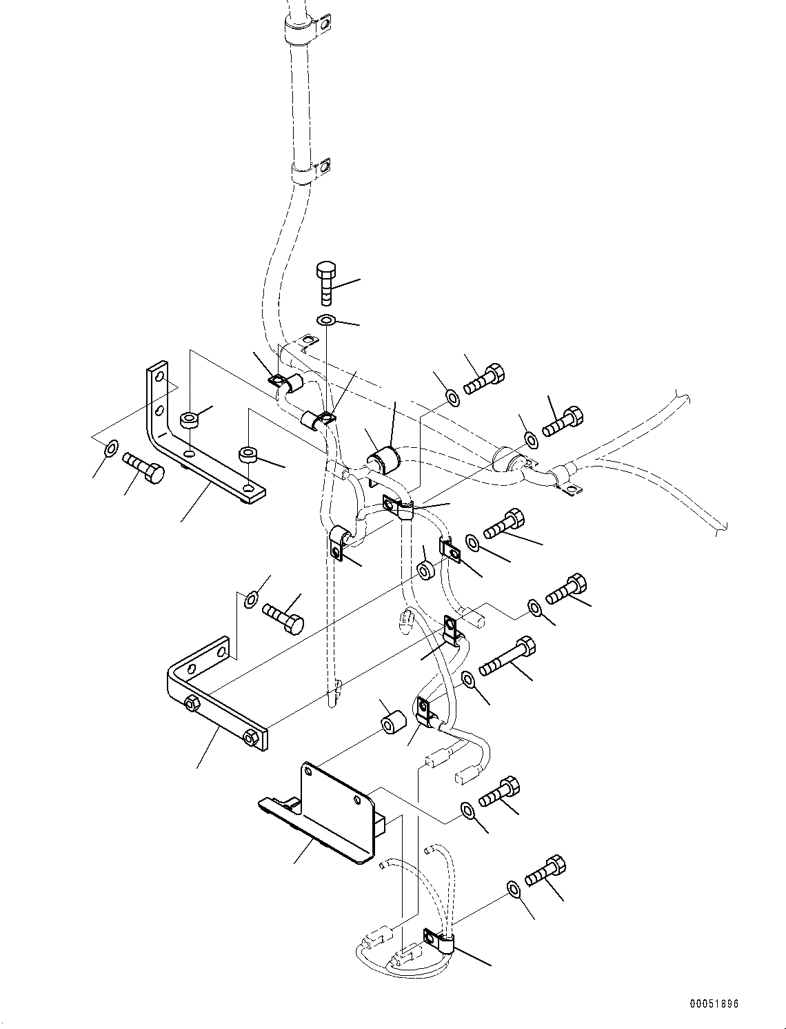 Схема запчастей Komatsu PC2000-8 - ЭЛЕКТРИКА, КОРПУС (№9-) ЭЛЕКТРИКА, ВЫС. INTENSITY DISПОДАЧА(HID) ОСВЕЩЕНИЕ, ЛЕСТНИЦА, С ИЗОЛЯТОР АККУМУЛЯТОРОВ