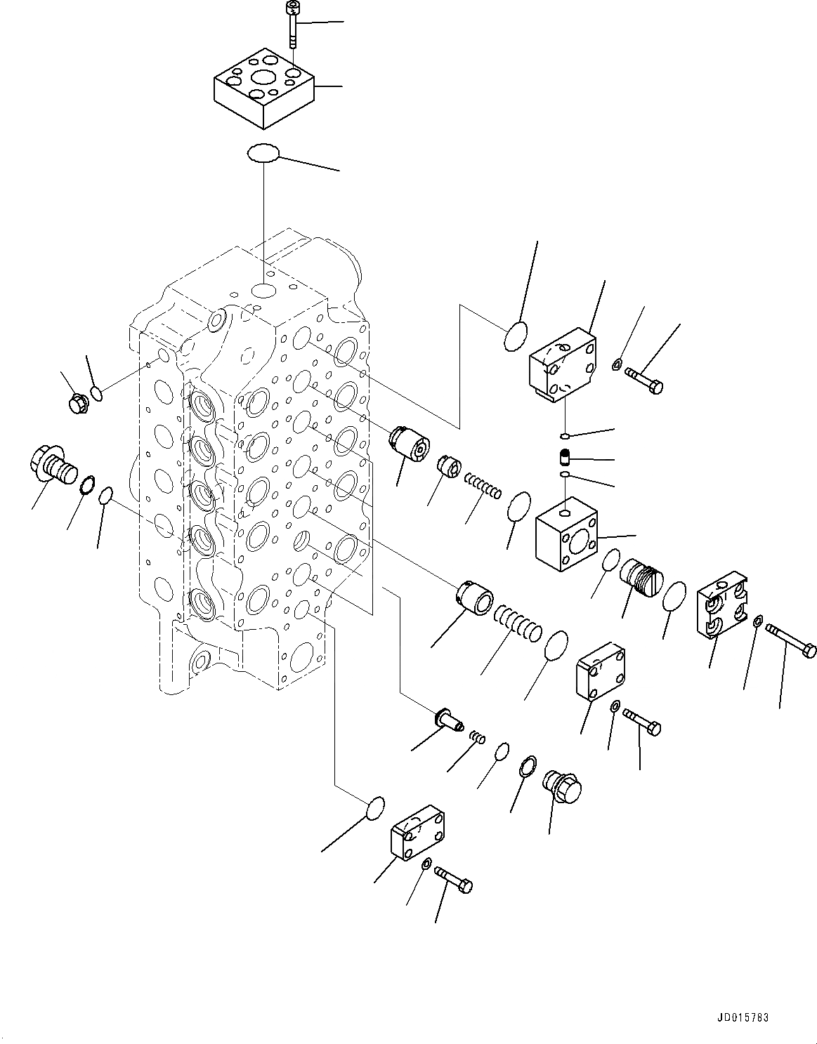 Схема запчастей Komatsu PC2000-8 - УПРАВЛЯЮЩ. КЛАПАН, ВНУТР. ЧАСТИ, ПОНИЖАЮЩ. ПЕРЕДАЧА (/9) (№-) УПРАВЛЯЮЩ. КЛАПАН, ДЛЯ ПОГРУЗ.