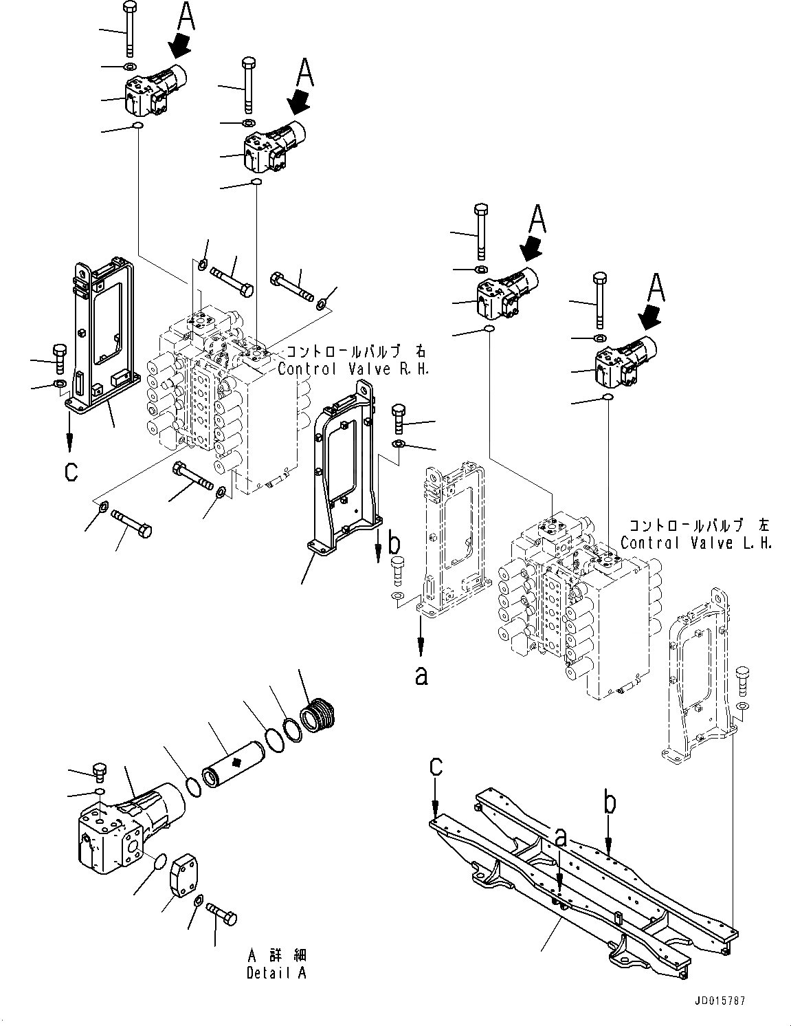 Схема запчастей Komatsu PC2000-8 - УПРАВЛЯЮЩ. КЛАПАН, ПОНИЖАЮЩ. ПЕРЕДАЧА КОМПОНЕНТЫ (№9-9) УПРАВЛЯЮЩ. КЛАПАН, ДЛЯ ПОГРУЗ.