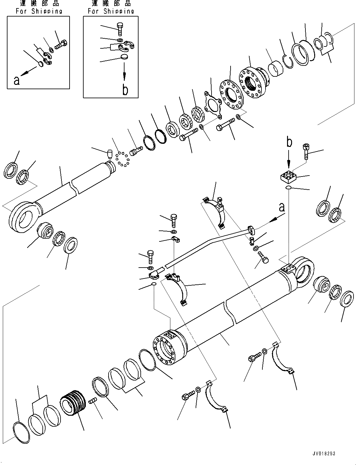 Схема запчастей Komatsu PC2000-8 - ЦИЛИНДР РУКОЯТИ, ПРАВ. (№9-) ЦИЛИНДР РУКОЯТИ
