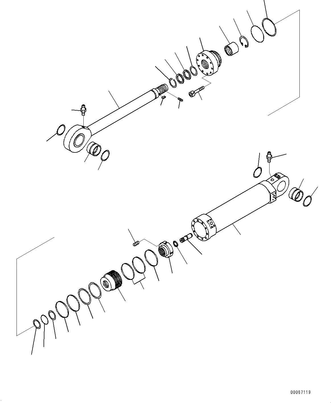 Схема запчастей Komatsu PC2000-8 - КОВШ, НИЖН. ГИДРОЦИЛИНДР КОВША (№9-9) КОВШ, M, НИЖН. РАЗГРУЗКА ТИП
