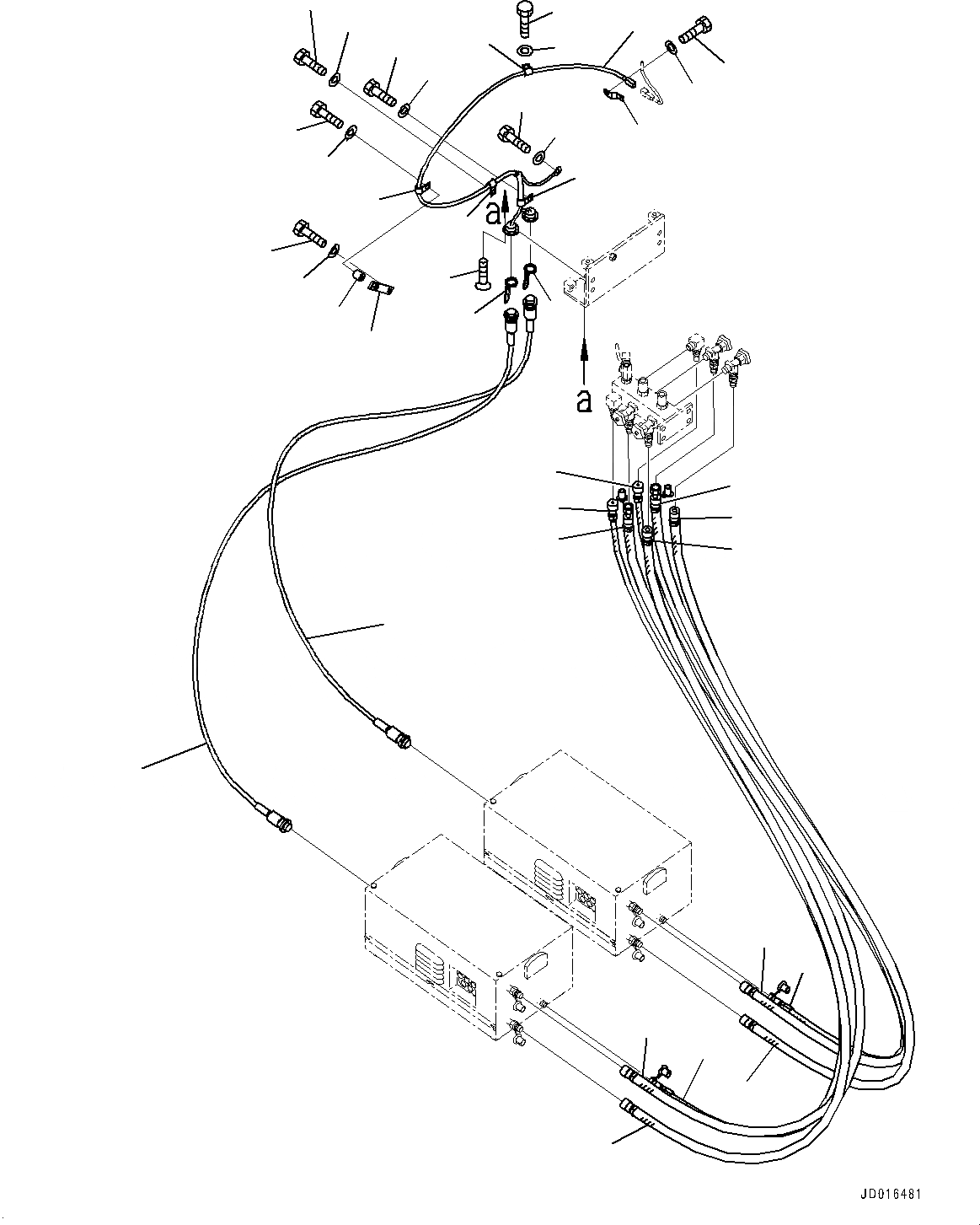 Схема запчастей Komatsu PC2000-8 - ПОДОГРЕВАТЕЛЬ ХЛАДАГЕНТА, ПРОВОДКА (№9-) ПОДОГРЕВАТЕЛЬ ХЛАДАГЕНТА