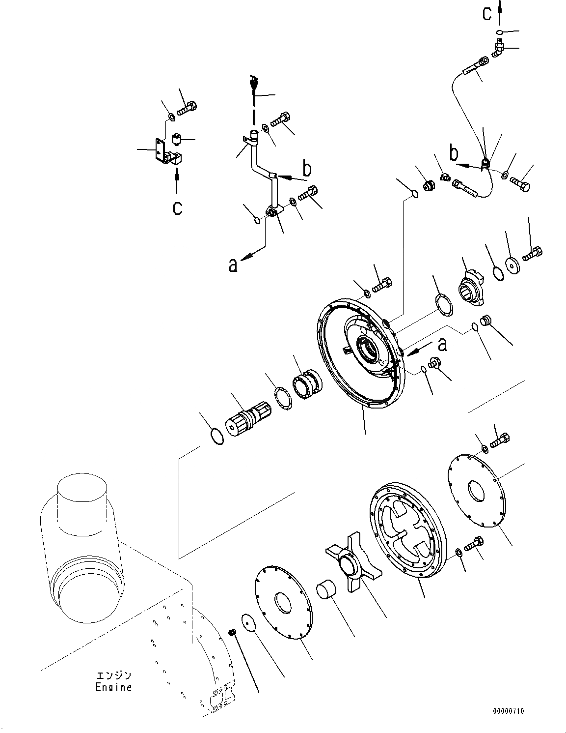 Схема запчастей Komatsu D85MS-15 - ДЕМПФЕР (№-) ДЕМПФЕР