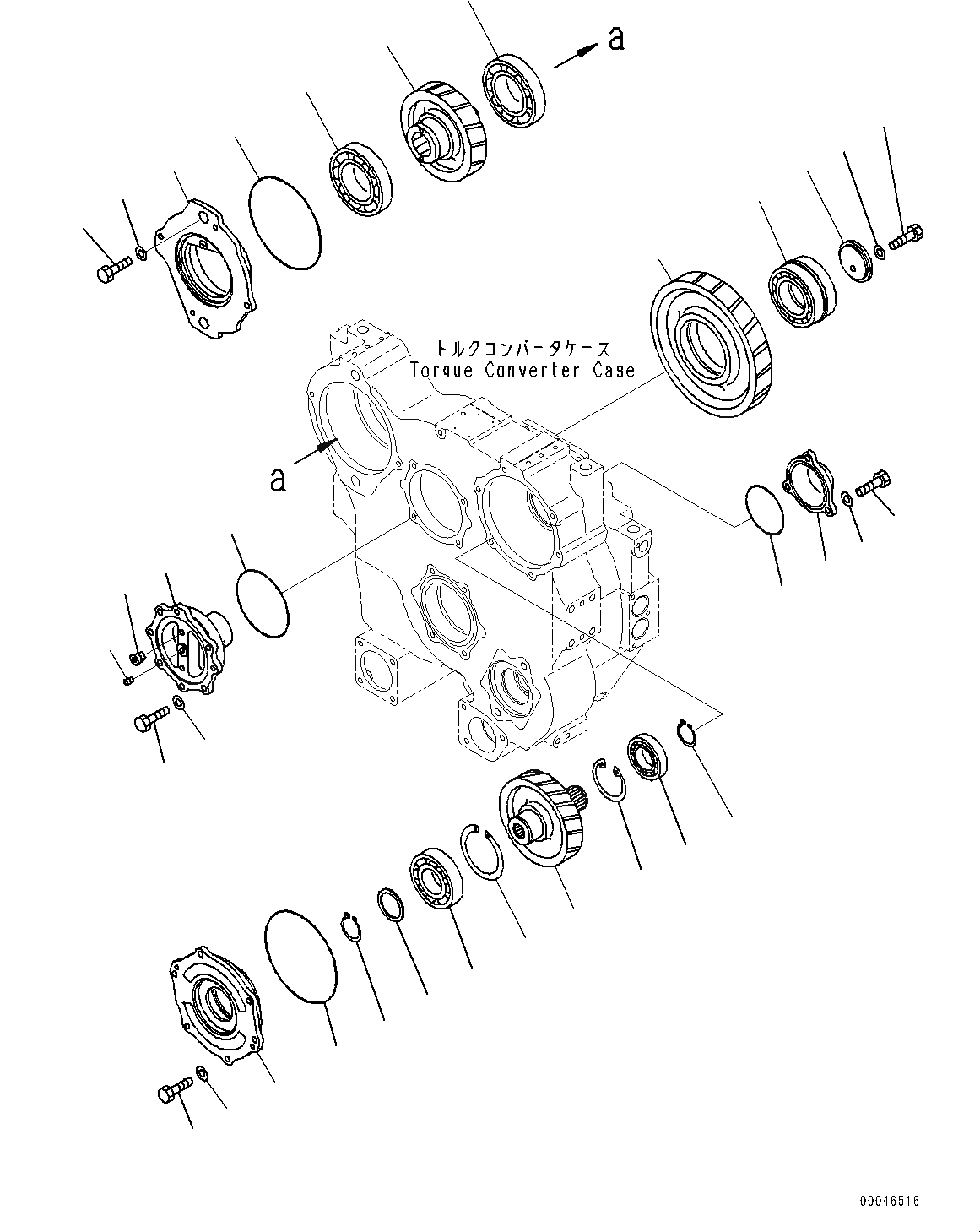 Схема запчастей Komatsu D85MS-15 - СИЛОВАЯ ПЕРЕДАЧА, PTO(МЕХ-М ОТБОРА МОЩНОСТИ) КОРПУС (№-) СИЛОВАЯ ПЕРЕДАЧА