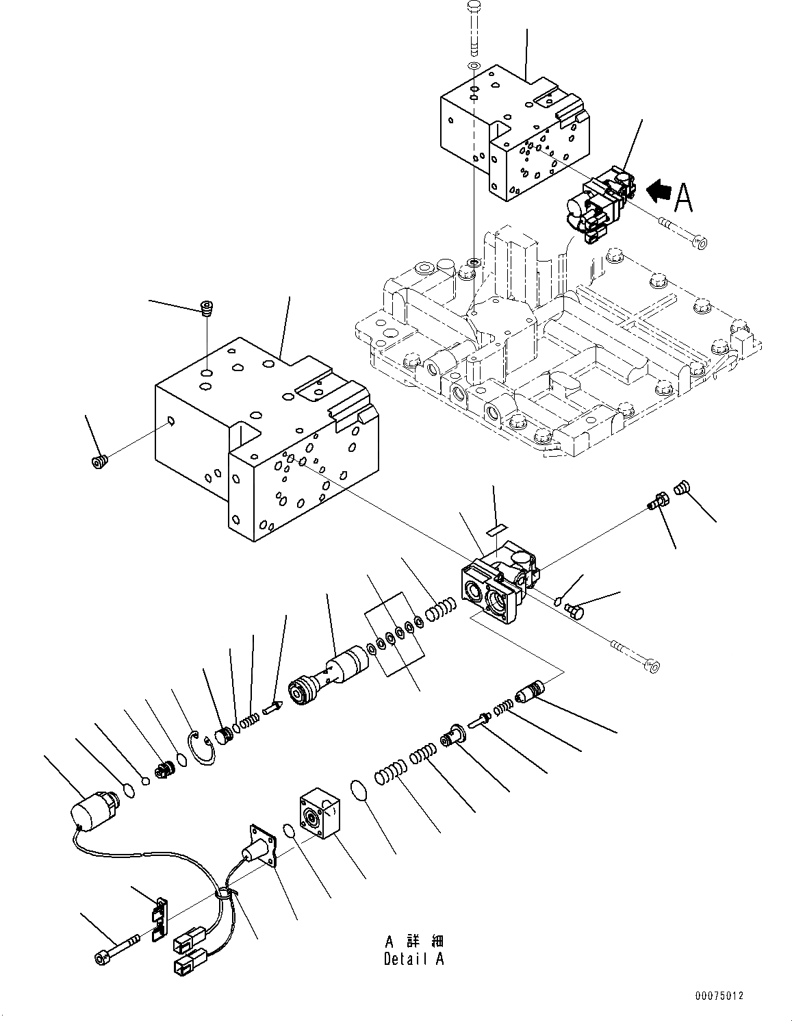 Схема запчастей Komatsu D85MS-15 - СИЛОВАЯ ПЕРЕДАЧА, КЛАПАН (/) (№-) СИЛОВАЯ ПЕРЕДАЧА
