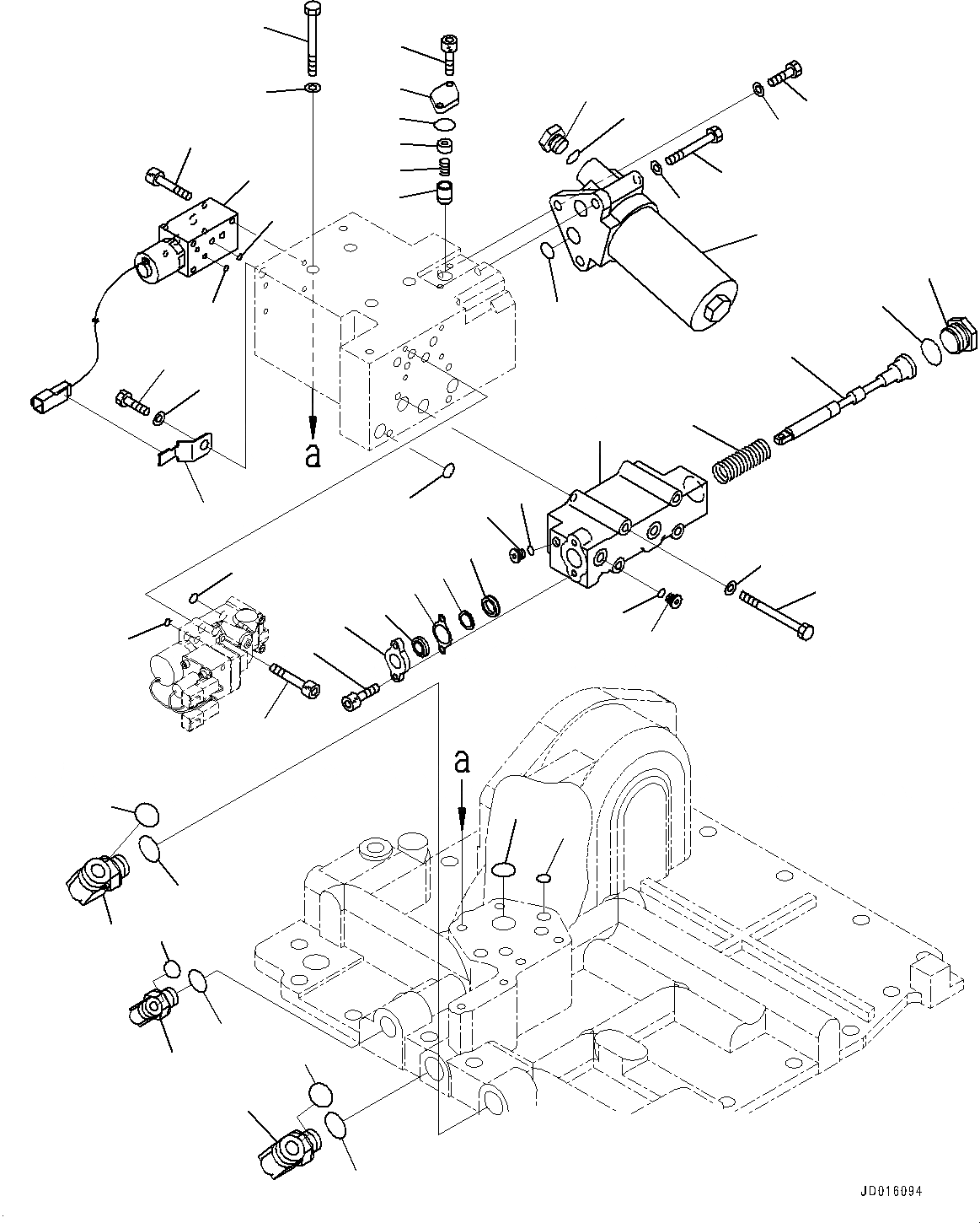 Схема запчастей Komatsu D85MS-15 - СИЛОВАЯ ПЕРЕДАЧА, КЛАПАН (/) (№-) СИЛОВАЯ ПЕРЕДАЧА