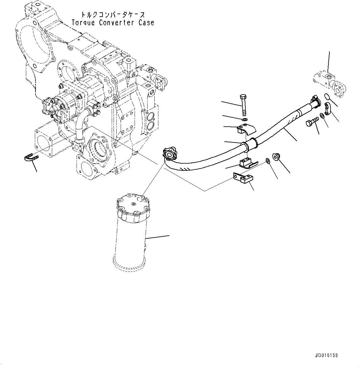 Схема запчастей Komatsu D85MS-15 - СИЛОВАЯ ПЕРЕДАЧА ТРУБЫ (№-) СИЛОВАЯ ПЕРЕДАЧА ТРУБЫ