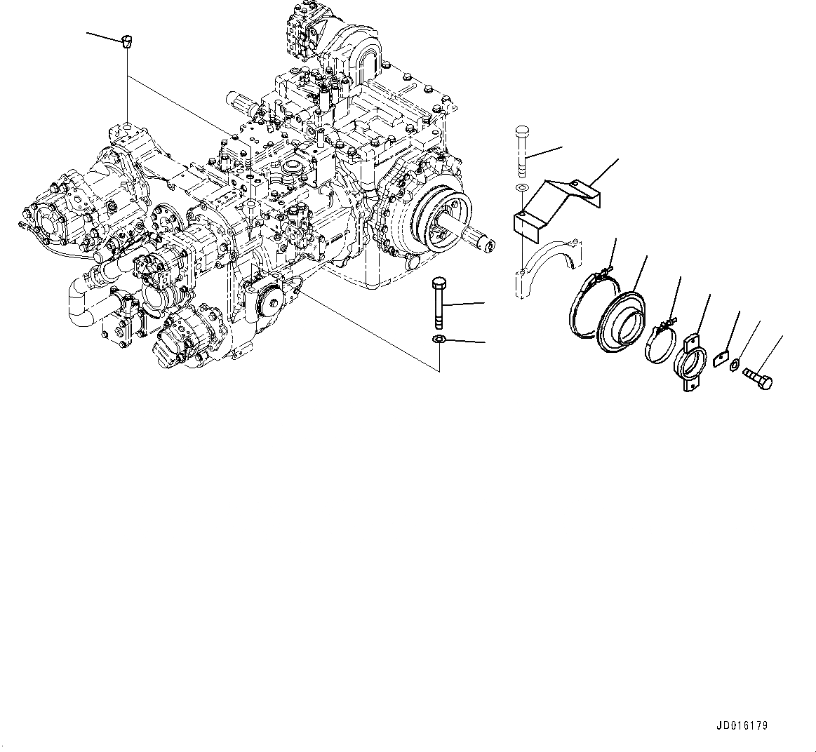 Схема запчастей Komatsu D85MS-15 - СИЛОВАЯ ПЕРЕДАЧА КРЕПЛЕНИЕ (№-) СИЛОВАЯ ПЕРЕДАЧА КРЕПЛЕНИЕ