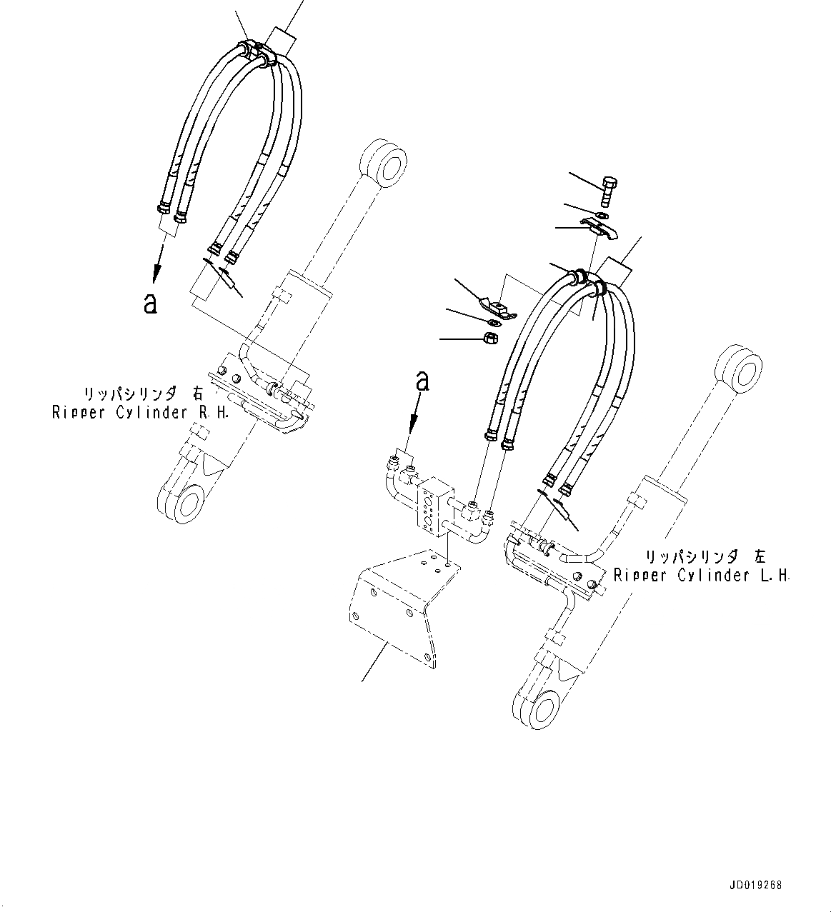 Схема запчастей Komatsu D85MS-15 - РЫХЛИТЕЛЬ (№-) РЫХЛИТЕЛЬ, С КРЫШКАTURE BASKET И МНОГОСТОЕЧН. РЫХЛИТ.