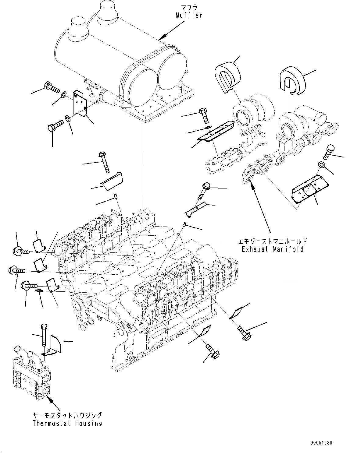 Схема запчастей Komatsu SAA12V140E-3C - ТЕРМОЗАЩИТА, (№-97) ТЕРМОЗАЩИТА