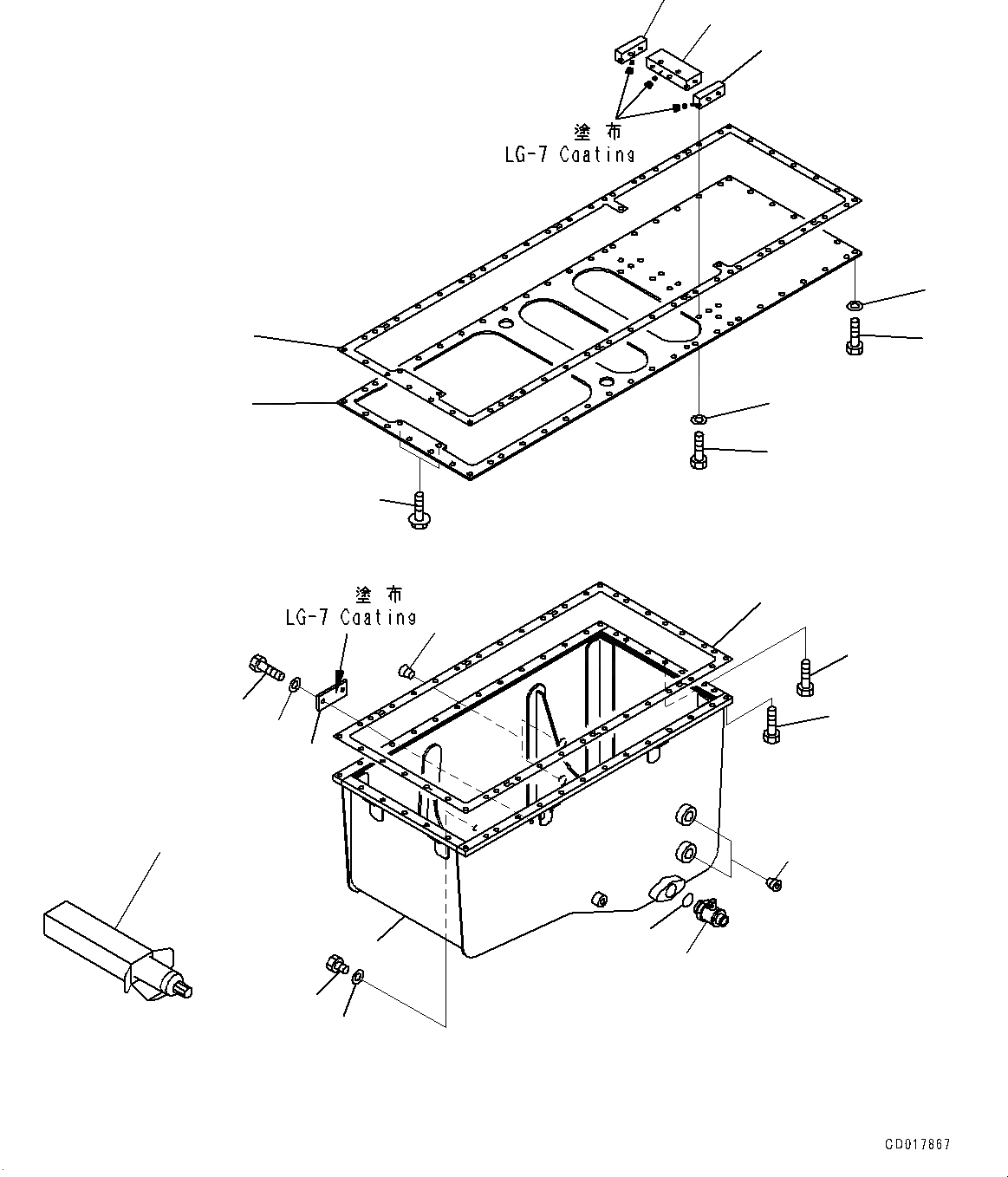 Схема запчастей Komatsu SAA12V140E-3C - ПОДДОН ДВИГ-ЛЯ КРЕПЛЕНИЕ, МАСЛЯНЫЙ ПОДДОН (№-) ПОДДОН ДВИГ-ЛЯ КРЕПЛЕНИЕ