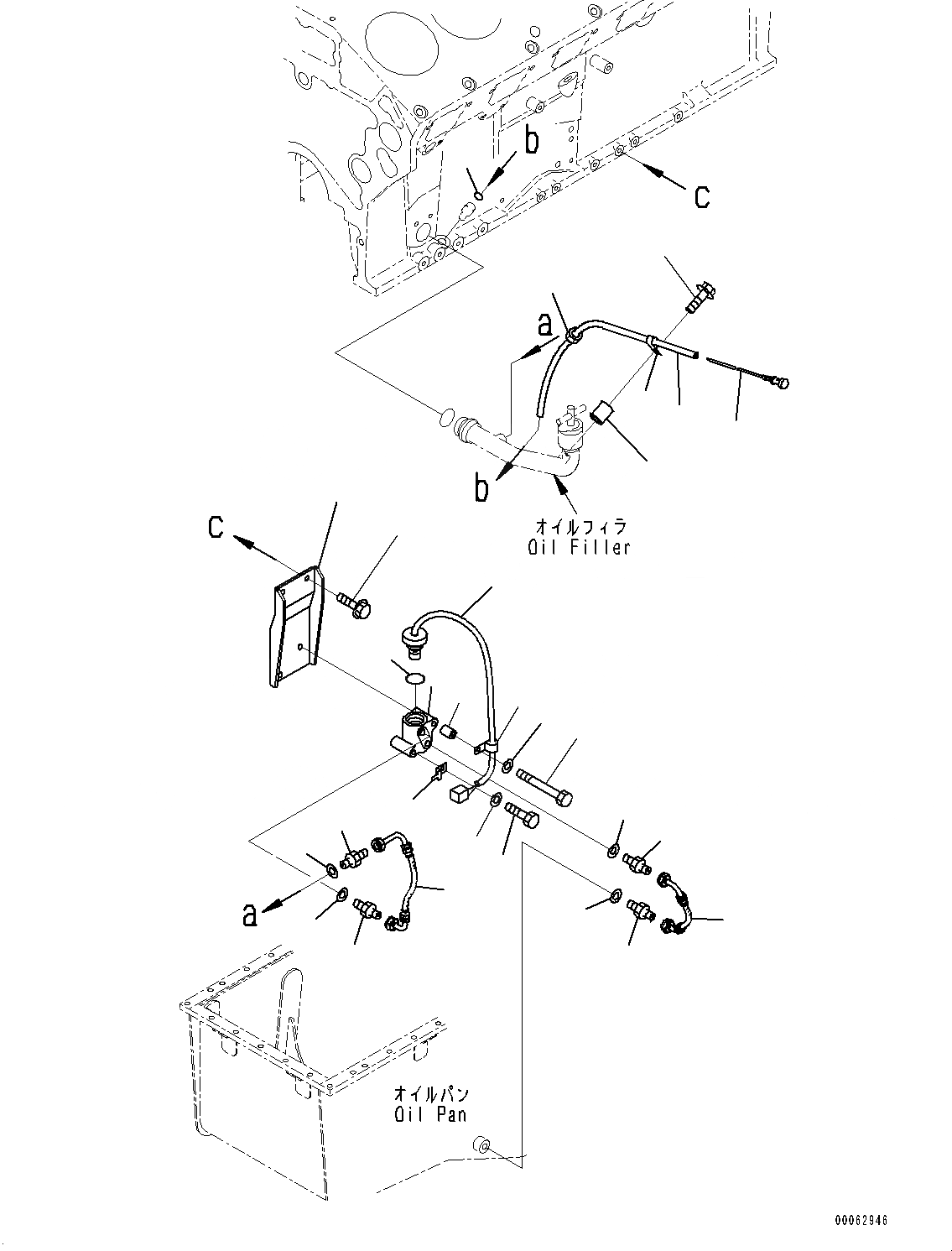 Схема запчастей Komatsu SAA12V140E-3C - ПОДДОН ДВИГ-ЛЯ КРЕПЛЕНИЕ, ДАТЧИК УР-НЯ МАСЛА (№-) ПОДДОН ДВИГ-ЛЯ КРЕПЛЕНИЕ