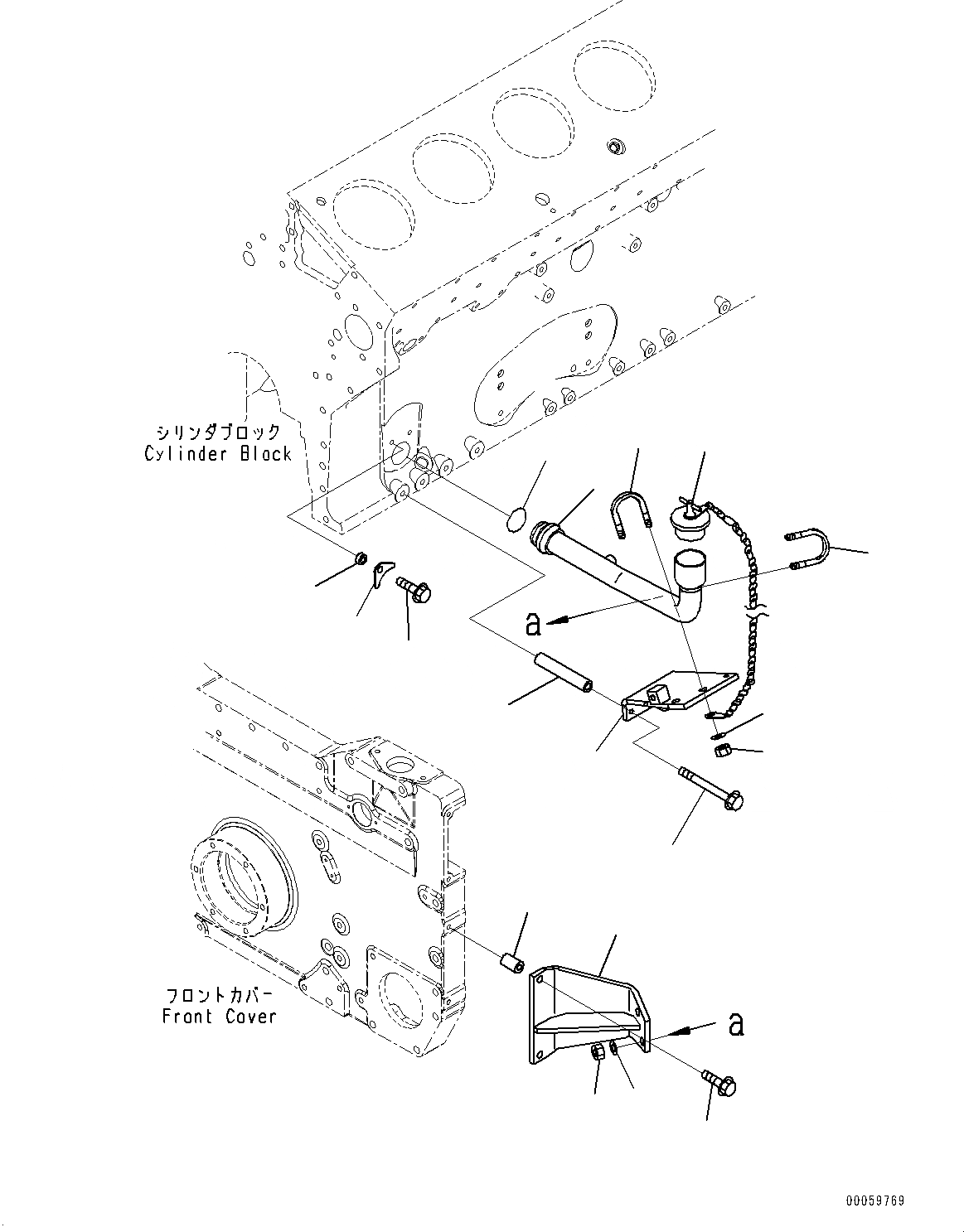 Схема запчастей Komatsu SAA12V140E-3C - ДВИГАТЕЛЬ МАСЛОНАЛИВНОЙ ПАТРУБОК (№-) ДВИГАТЕЛЬ МАСЛОНАЛИВНОЙ ПАТРУБОК, EXTREMELY BAD ТОПЛИВН. И ПЛОХ. ТОПЛИВО ARRANGEMENT СПЕЦ-Я. ВОДН.+DUST