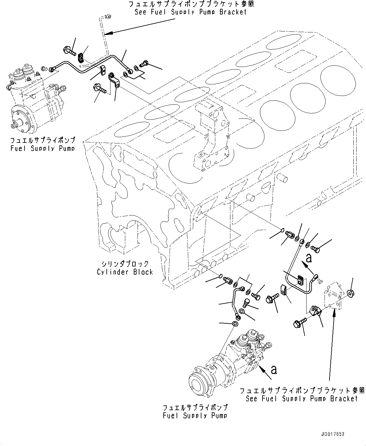 Схема запчастей Komatsu SAA12V140E-3C - ТОПЛИВН. НАСОС СМАЗКА (№-) ТОПЛИВН. НАСОС СМАЗКА
