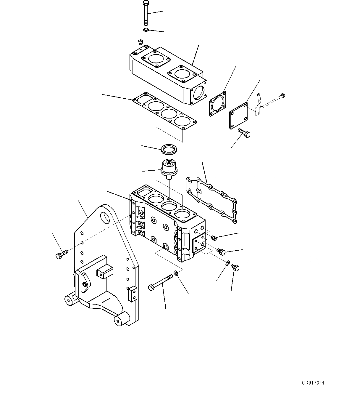 Схема запчастей Komatsu SAA12V140E-3C - ТЕРМОСТАТ И ТЕРМОСТАТ (№-) ТЕРМОСТАТ И ТЕРМОСТАТ