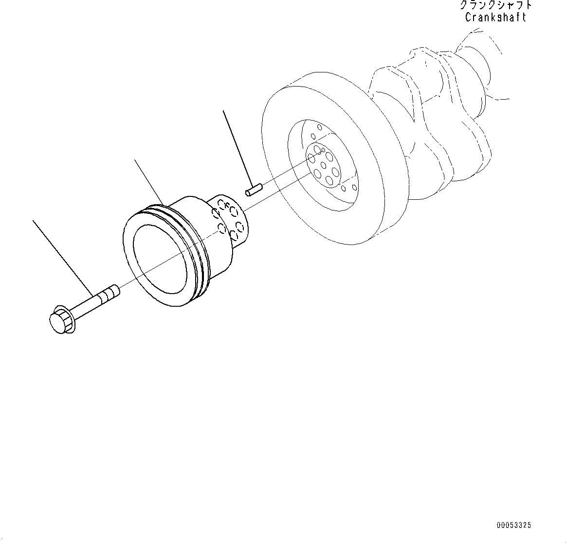 Схема запчастей Komatsu SAA12V140E-3C - ВЕНТИЛЯТОР ОХЛАЖДЕНИЯ ПРИВОДН. ШКИВ (№-) ВЕНТИЛЯТОР ОХЛАЖДЕНИЯ ПРИВОДН. ШКИВ