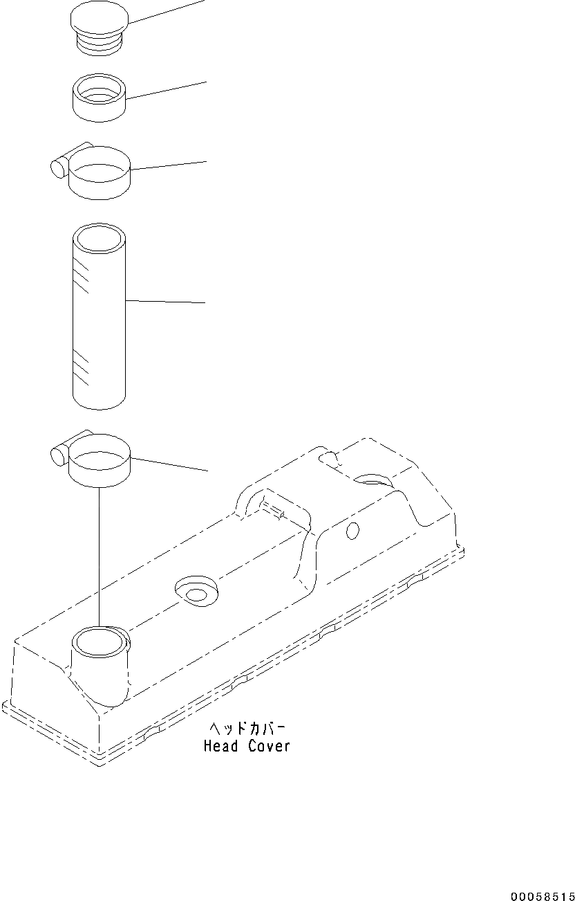 Схема запчастей Komatsu SAA4D95LE-5A - КРЫШКА ГОЛОВКИ АКСЕССУАРЫ (№-) КРЫШКА ГОЛОВКИ АКСЕССУАРЫ