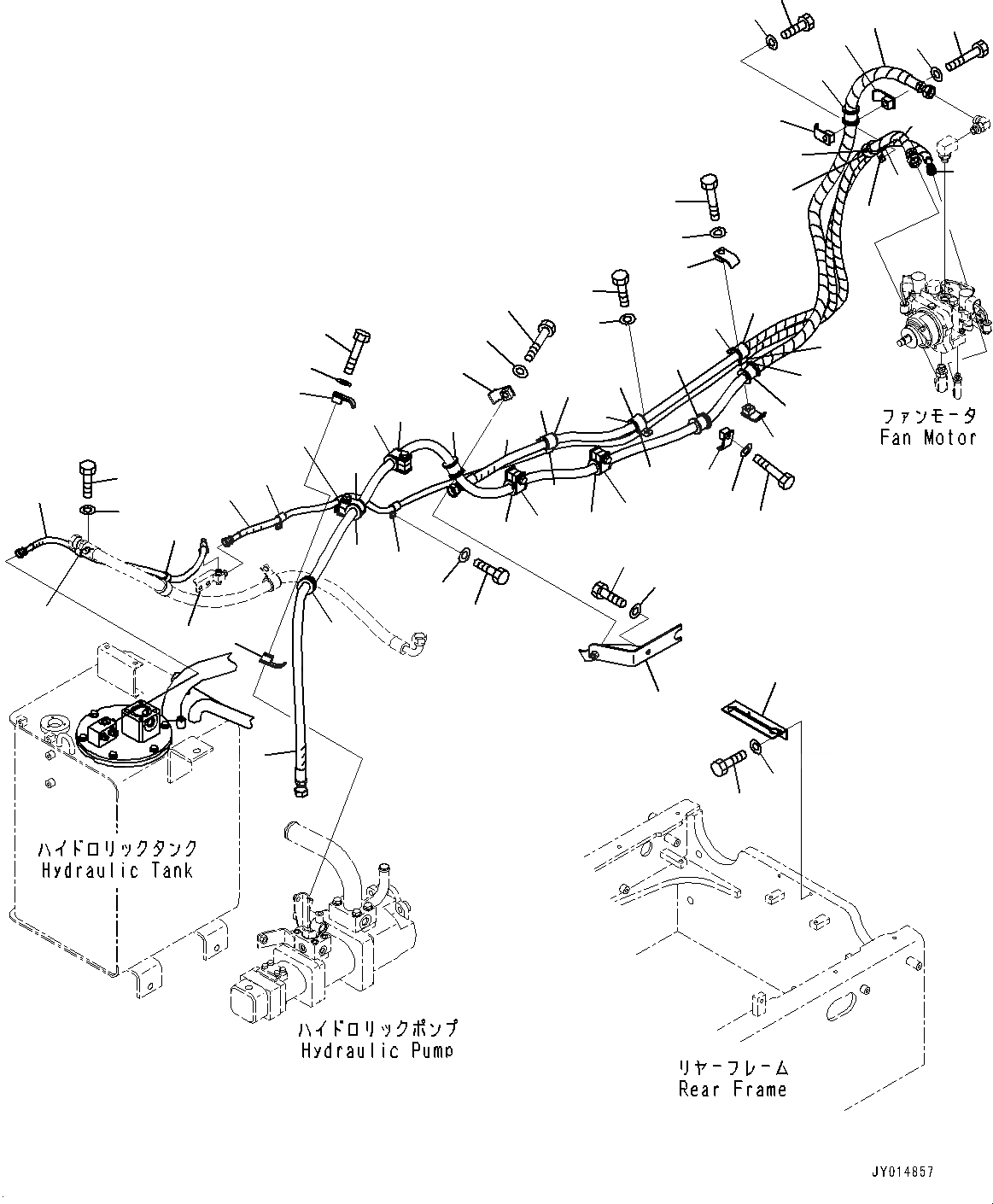 Схема запчастей Komatsu WA320PZ-6 - ВЕНТИЛЯТОР ОХЛАЖДЕНИЯ ПРИВОД ТРУБЫ, (№7-77) ВЕНТИЛЯТОР ОХЛАЖДЕНИЯ ПРИВОД ТРУБЫ, С ЭКСТРЕНН. УПРАВЛ.