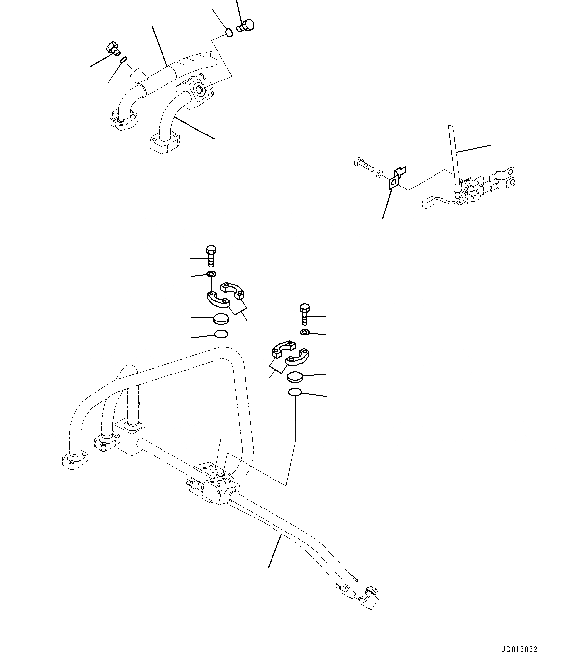 Схема запчастей Komatsu WA320PZ-6 - ГИДРОЛИНИЯ, ЗАГЛУШКА (№7-) ГИДРОЛИНИЯ, 3-Х СЕКЦИОНН. КЛАПАН ARRANGEMENT, С ЭКСТРЕНН. УПРАВЛ., ДЛЯ СОЕДИНИТ. УСТР-ВО
