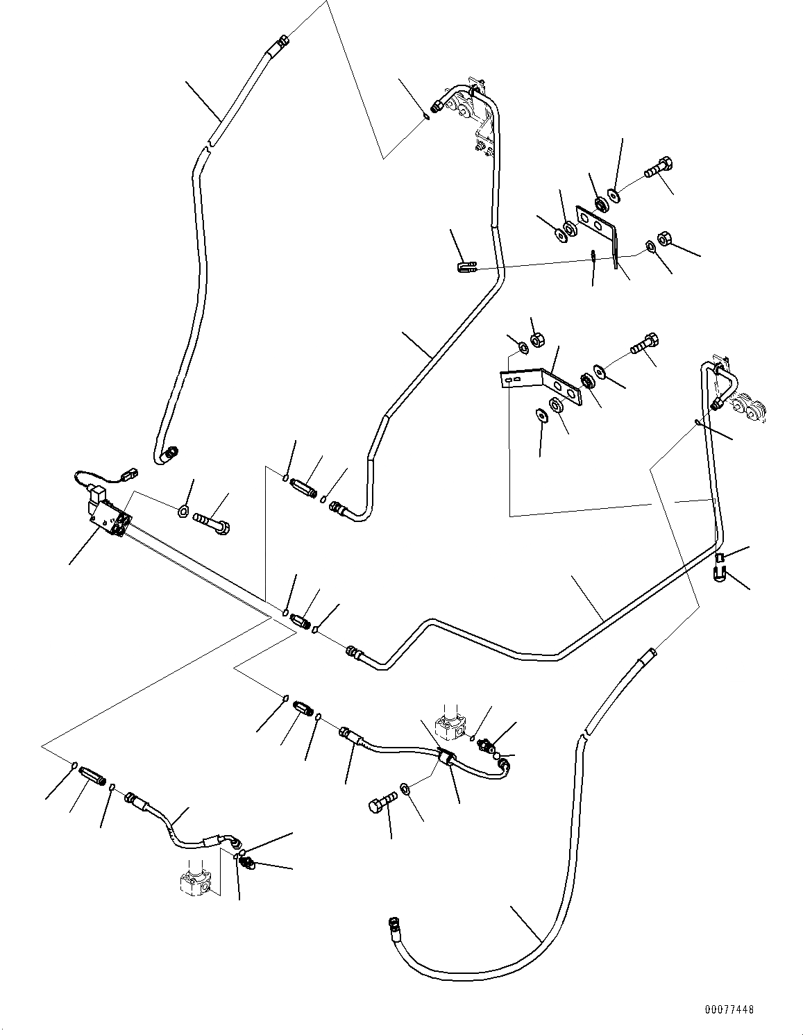 Схема запчастей Komatsu WA320PZ-6 - ГИДРОЛИНИЯ, БЫСТРОСЪЕМН. МЕХ-М ТРУБЫ (№7-) ГИДРОЛИНИЯ, 3-Х СЕКЦИОНН. КЛАПАН ARRANGEMENT, С ПОГРУЗ. METER, ДЛЯ СОЕДИНИТ. УСТР-ВО