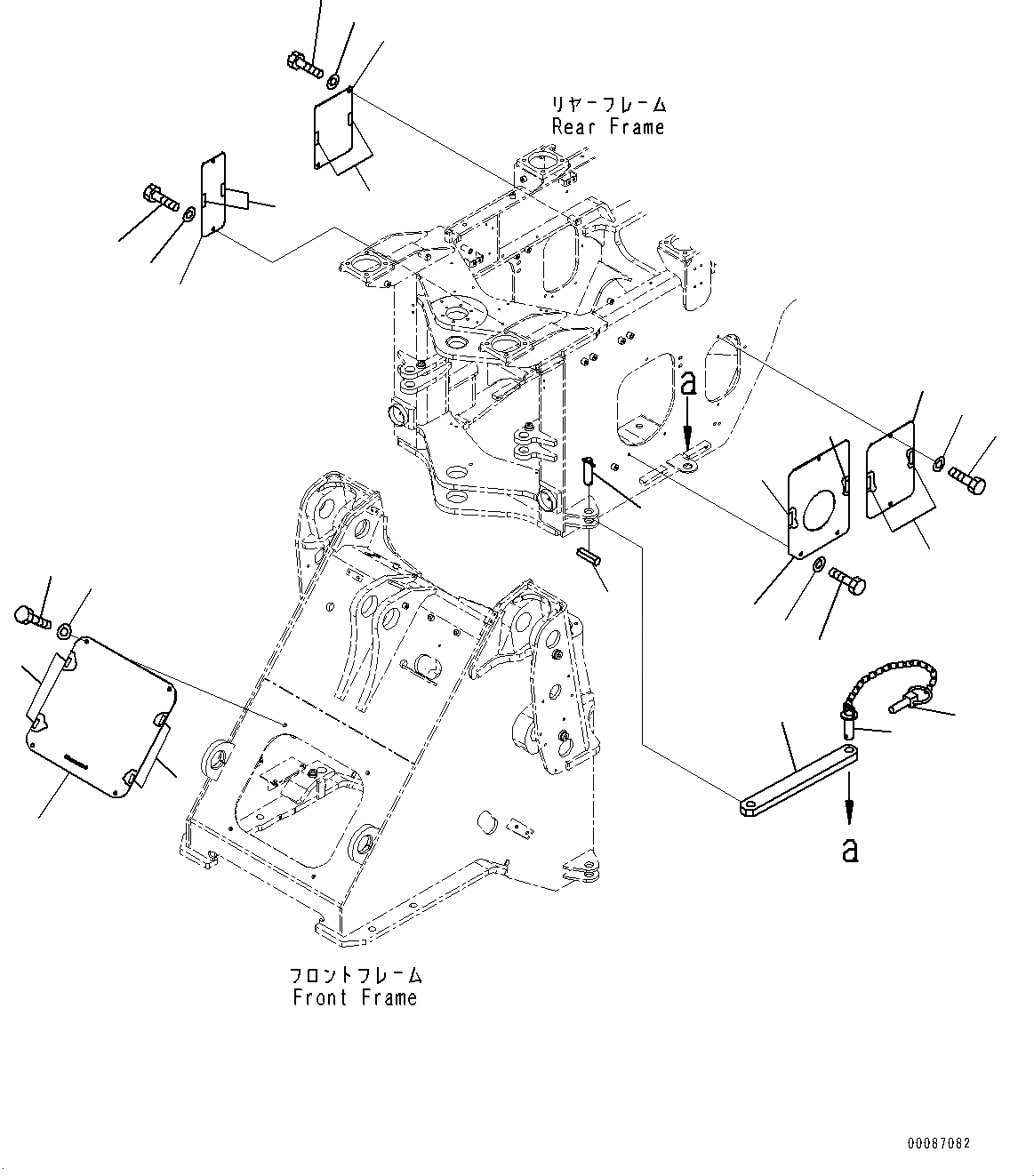 Схема запчастей Komatsu WA320PZ-6 - СОЧЛ. СОЕД. БЛОКИР. BAR И РАМА COVER, (№7-78) СОЧЛ. СОЕД. БЛОКИР. BAR И РАМА COVER, ЕС СПЕЦ-ЯIFICATION